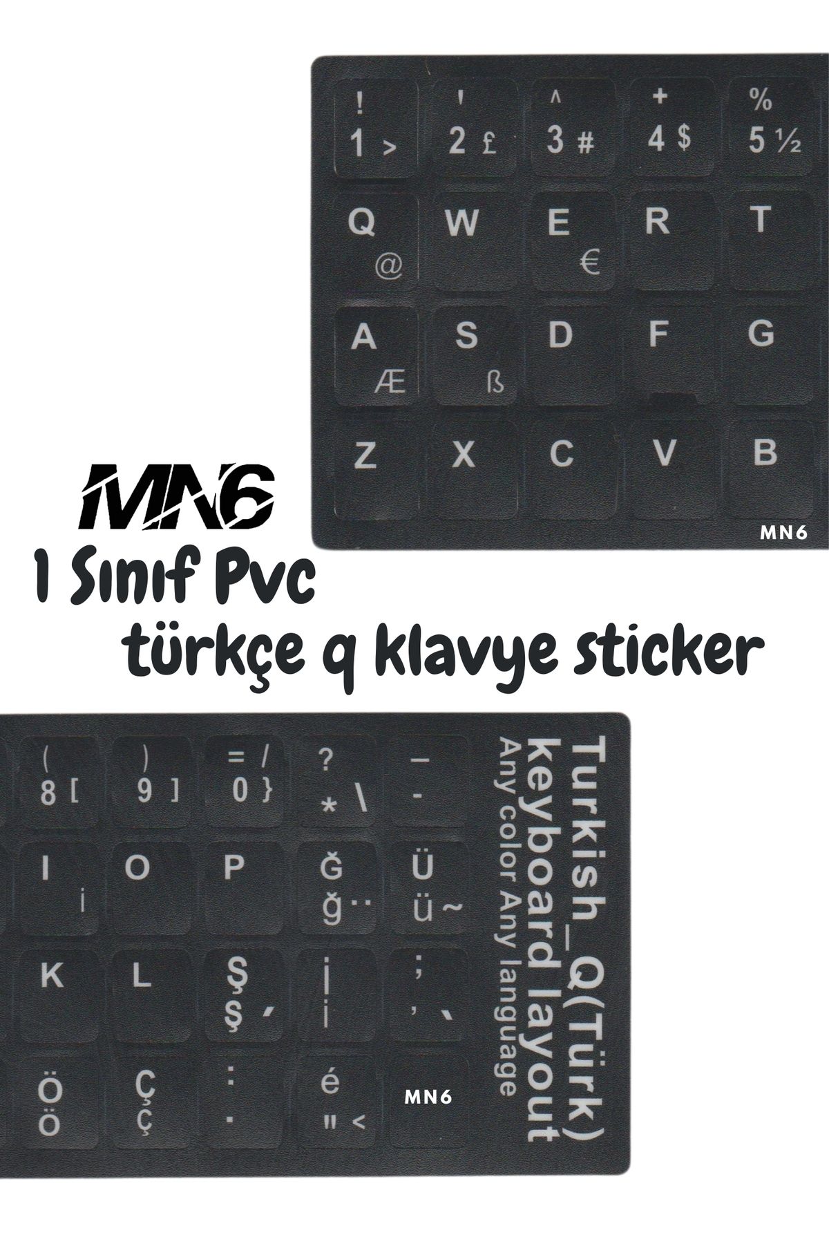 MN6 Ultra Paket/türkçe q klavye sticker/Laptop Pc uymlu Türkçe Q Sticker/A Kalite türkçe klavye sticker