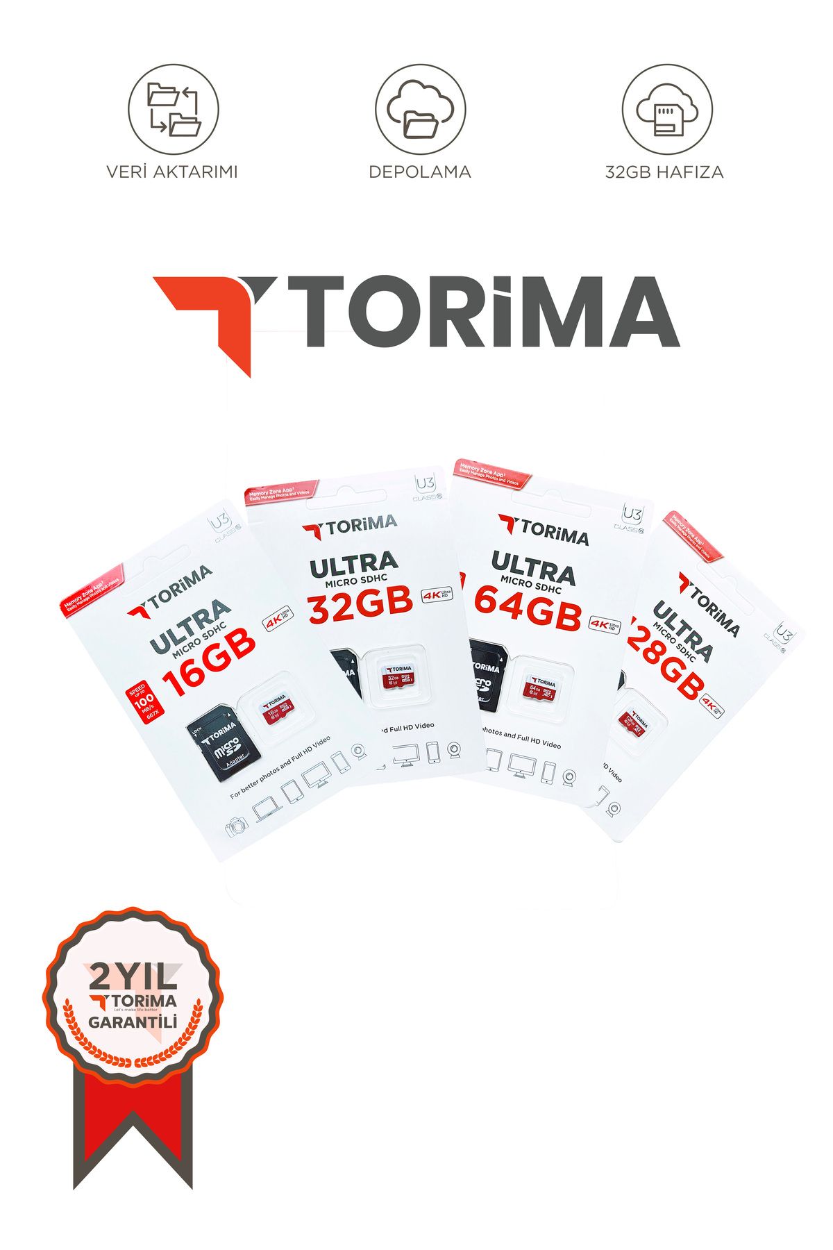 Torima Ultra Sdhc 100mb/s Micro Sd Kart 32 Gb