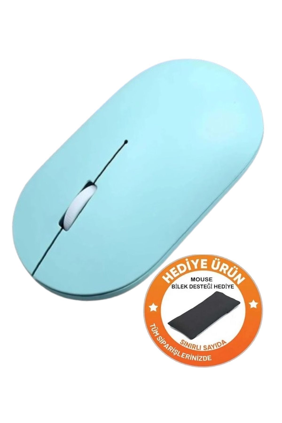 Zineets Ultra Slim Usb 2.4ghz Siyah 800/1200/1600dpi Mavi Kablosuz Mouse Wireless Hediyeli