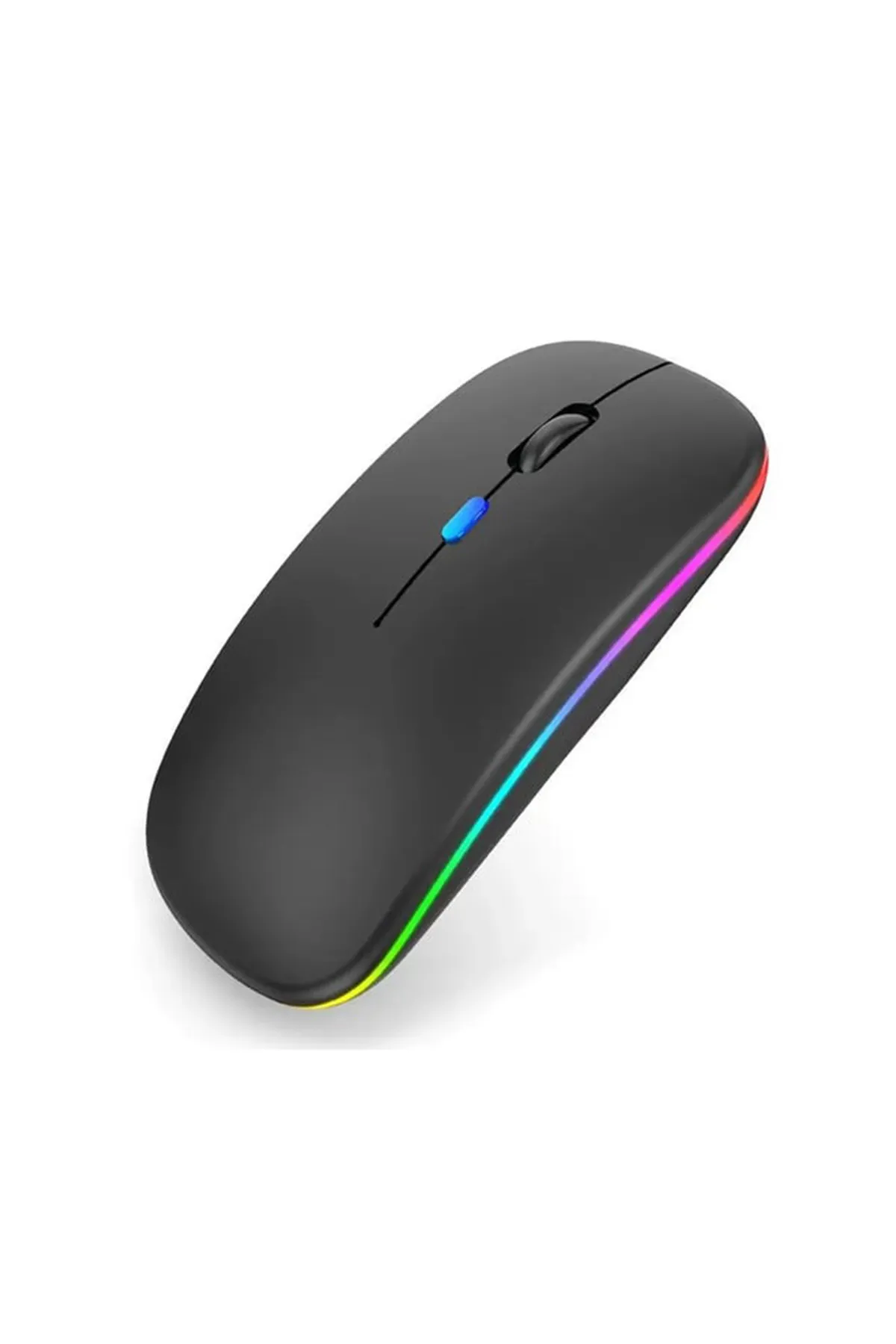 D'VERS Ultra Slim Usb 2.4ghz Siyah Ledli 800/1200/1600dpi Şarjlı Kablosuz Mouse Rgb Led Işıklı