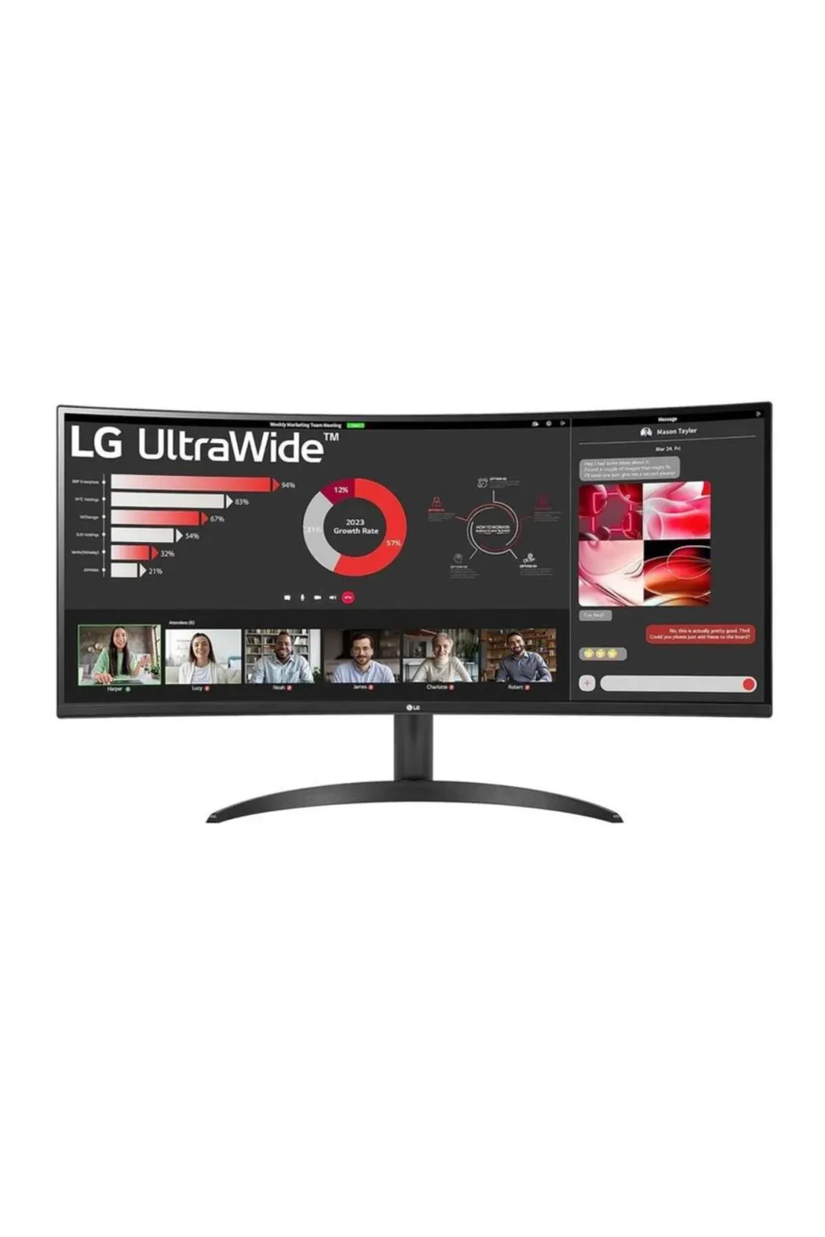 LG Ultrawide 34wr50qc-b 34" 5 Ms 100 Hz Wqhd Curved Va Led Monitör