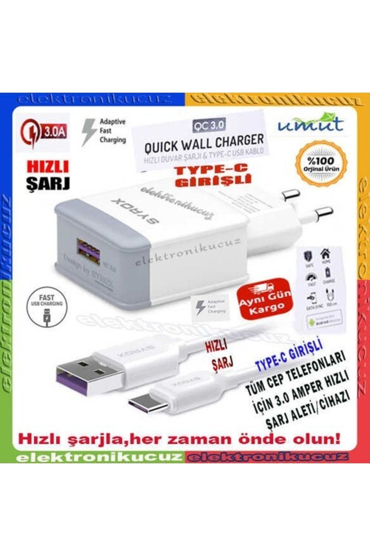 Syrox Umut_general Mobile Gm 9 Pro D Type-c 3.0a Hızlı Şarj Cihazı / Hızlı Şarj Adaptörü Q32