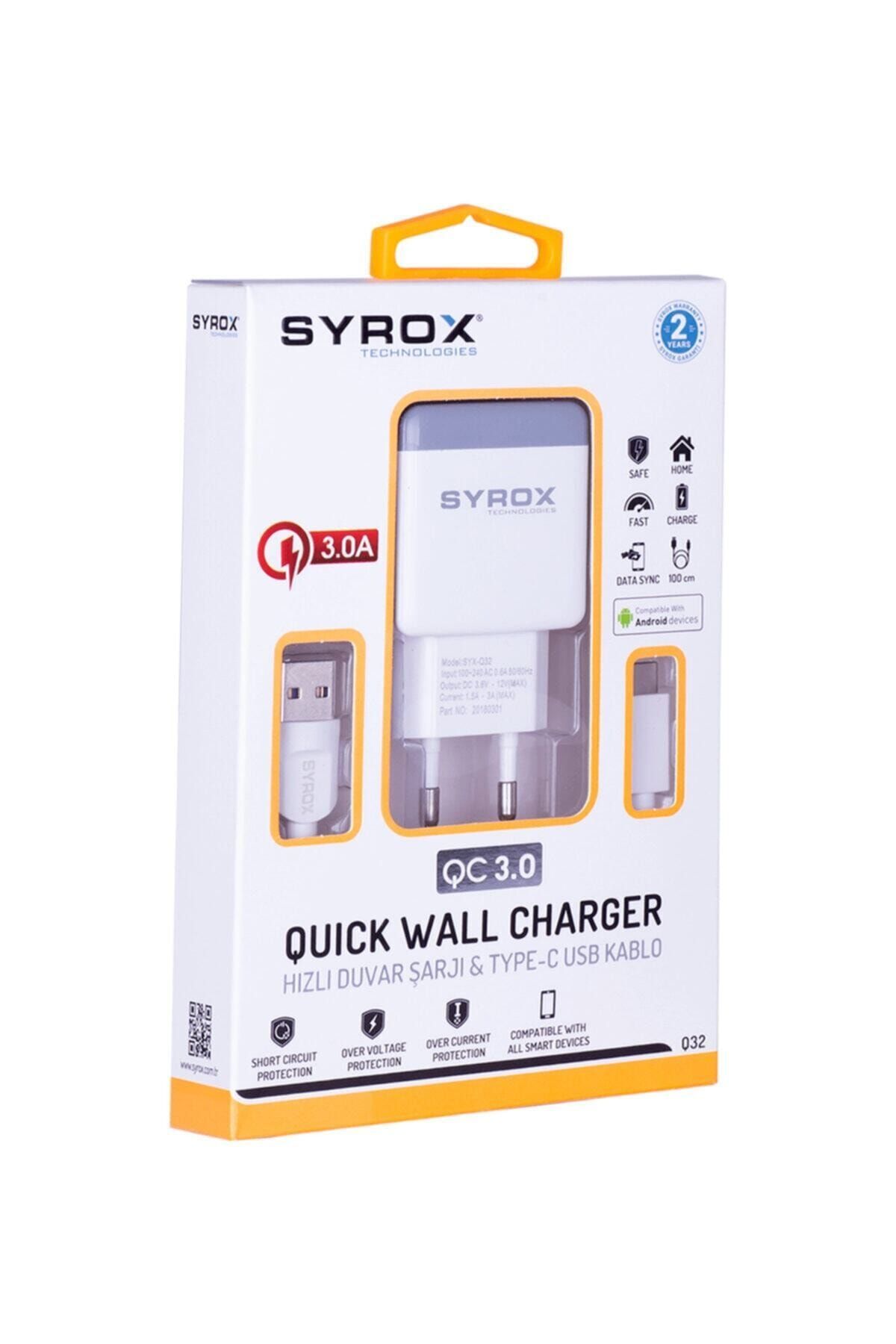 Syrox Umut_vestel Venüs V7 Type-c 3.0a Uyumlu Hızlı Şarj Cihazı / Hızlı Şarj Adaptörü Q32