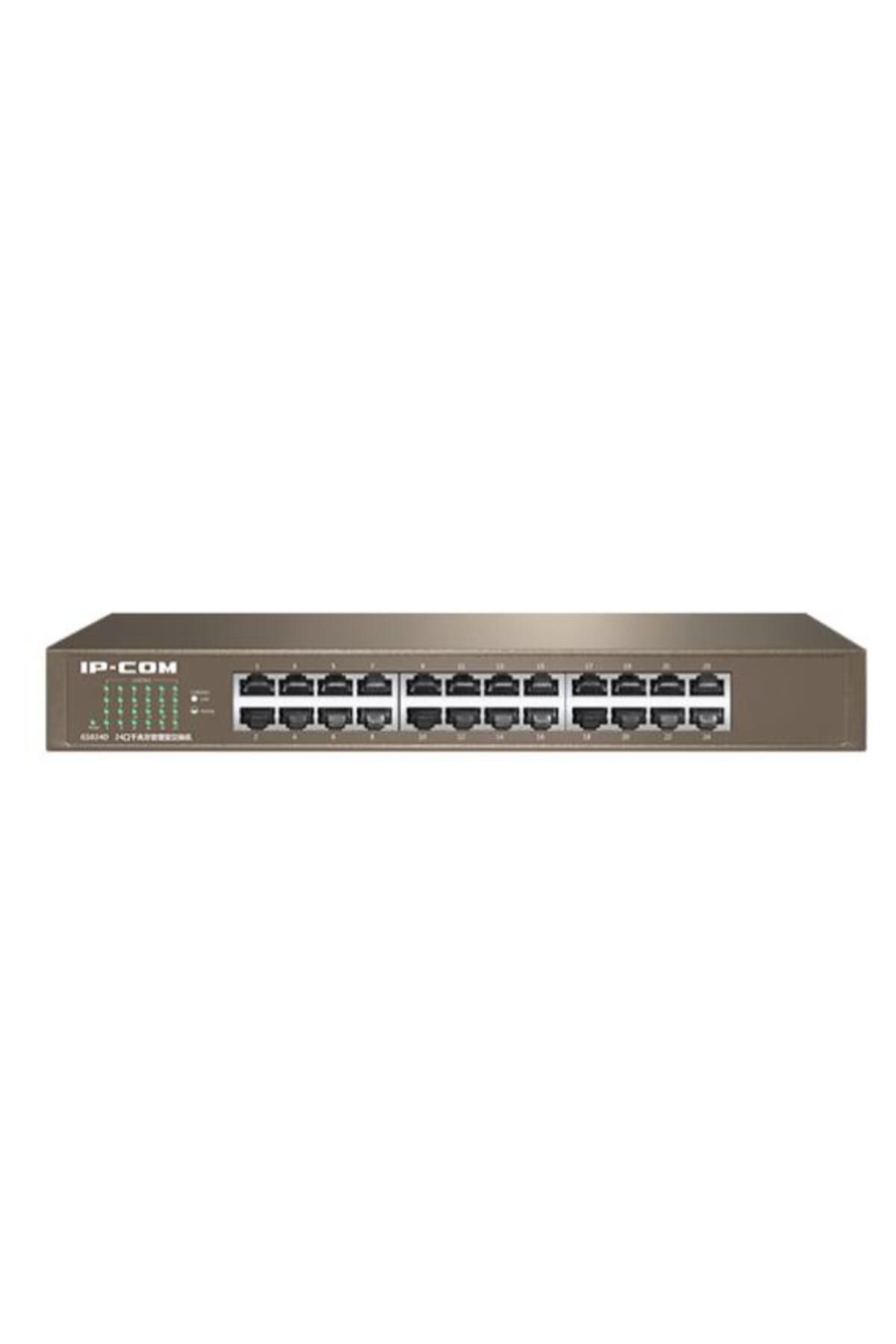 IP-COM Unmanaged,24-Ports Gigabit Switch, 13" Desktop / Rack Mountable,Metal Case