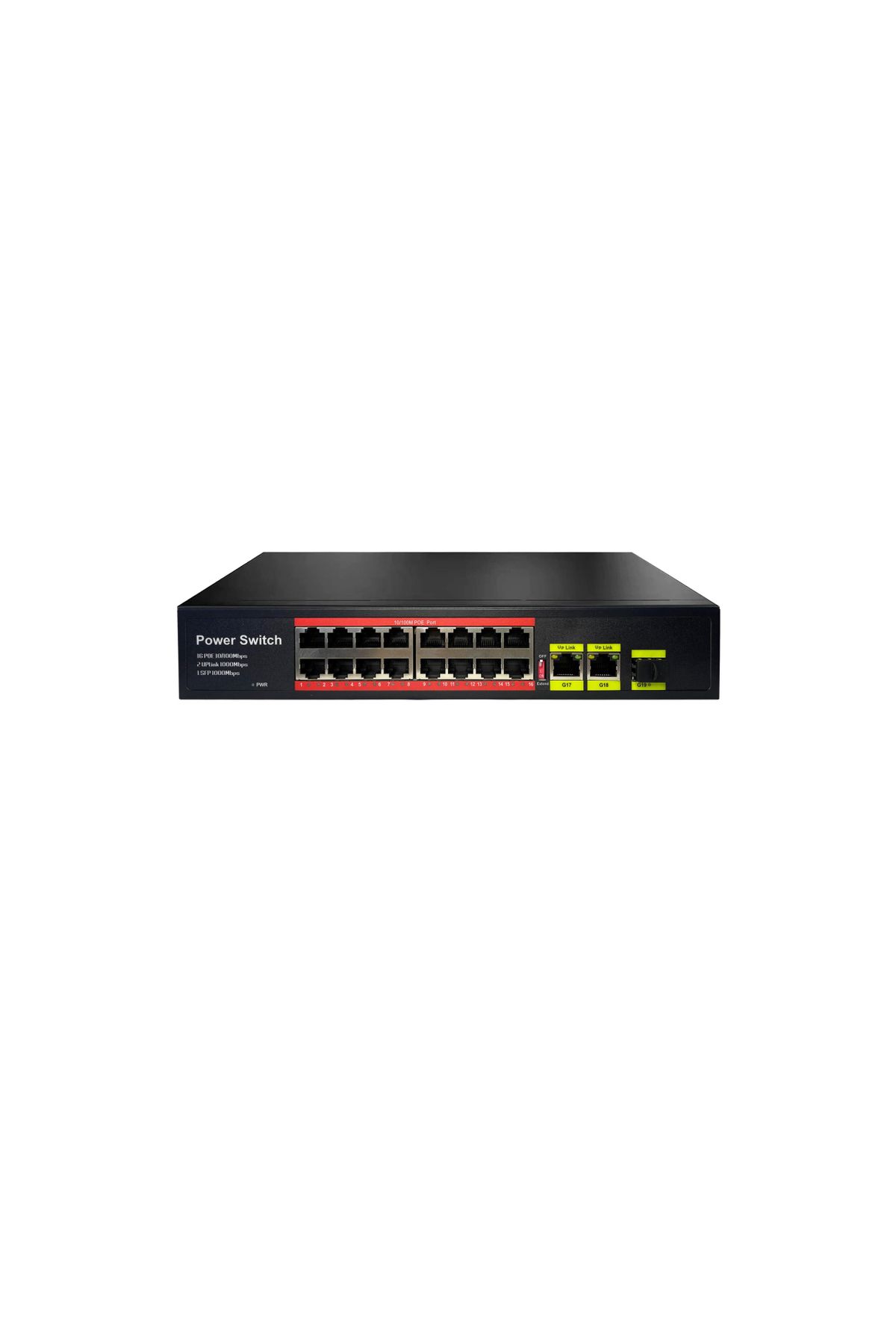 OEM URANIUM POE-1621SFP-200W 16 PORT 10/100+2XGIGABIT RJ45+1XSFP UPLINK POE RACKMOUN