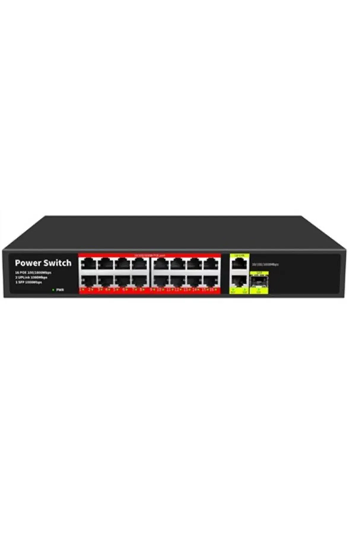 OEM URANIUM POE-G1621SFP-300W 16 PORT GIGABIT+2XGB RJ45+1XSFP UPLINK POE RACKMOUNT S