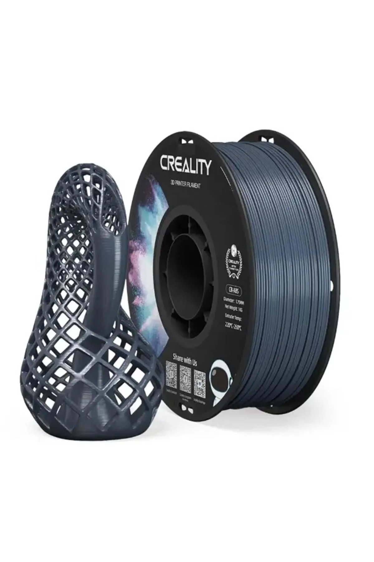 Creality Urhanshop Creality Cr-Abs Gri  Filament 1.75mm 1000Gr