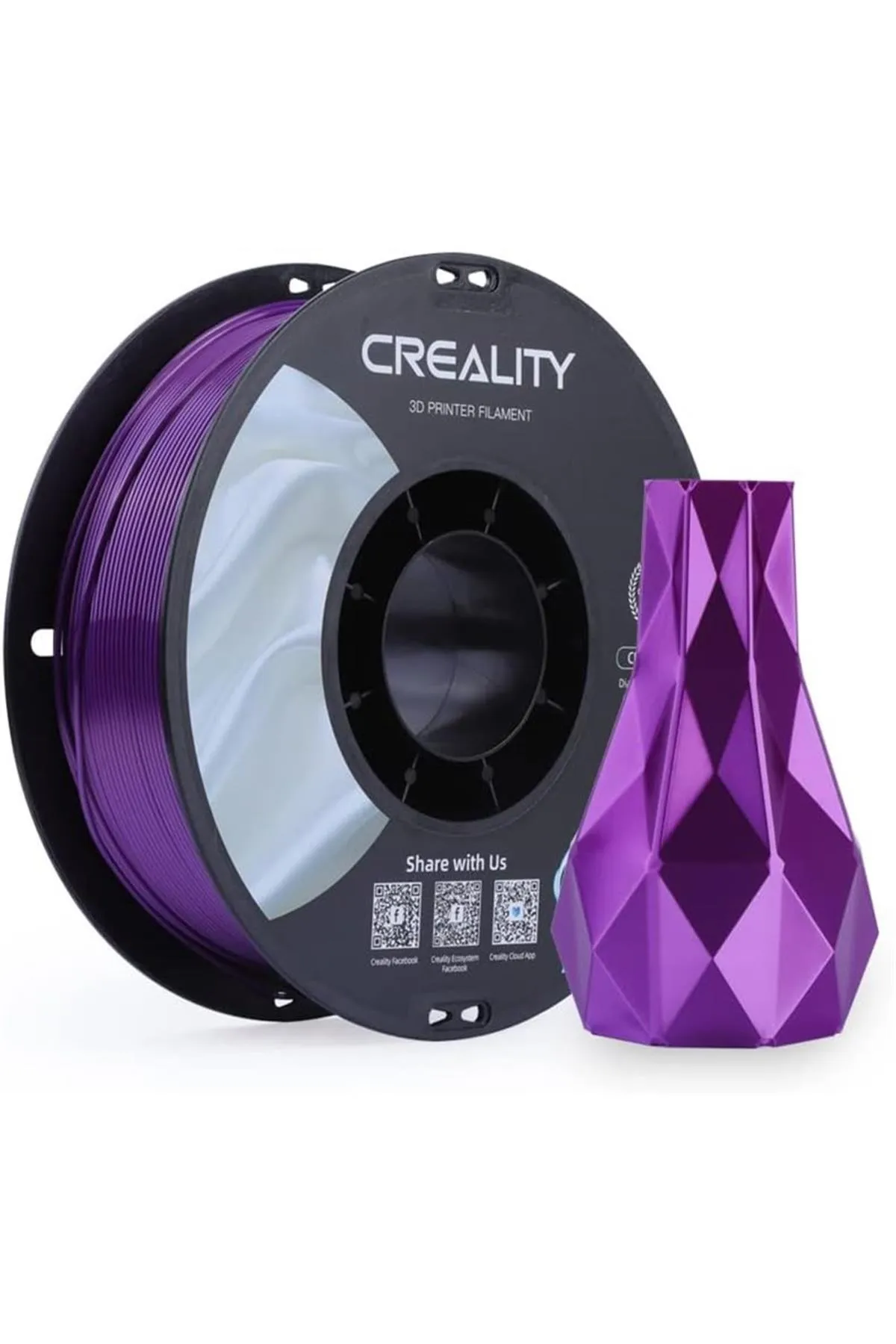 Creality Urhanshop Creality Cr-Silk Pla 1,75mm 3D Baskı Filament 1Kg - Mor