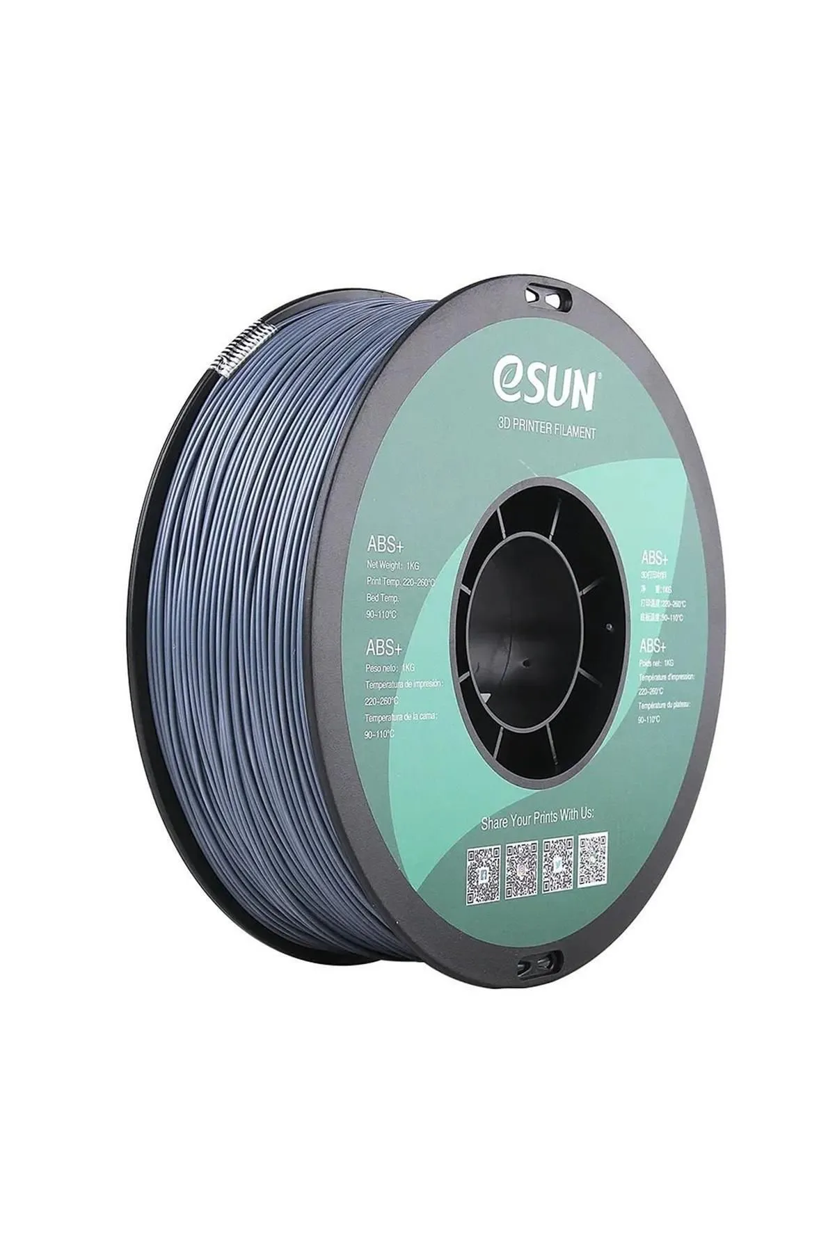 eSun Urhanshop Esun Abs+ Filament Gri 1,75mm 1Kg