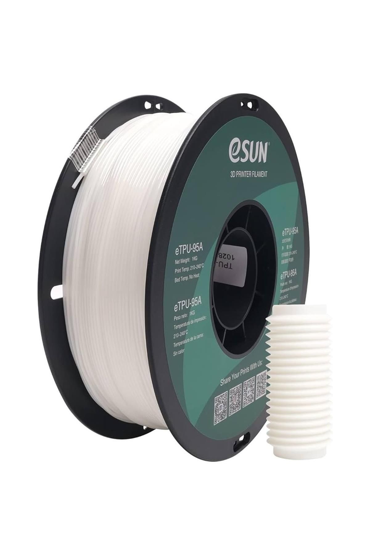 eSun Urhanshop Esun Etpu-95A Filament Beyaz 1,75mm 1Kg