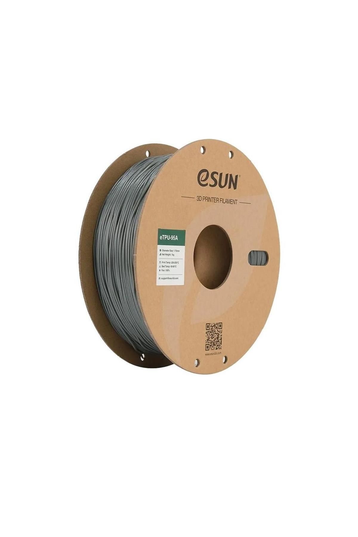 eSun Urhanshop Esun Etpu-95A Filament Gri 1,75mm 1Kg