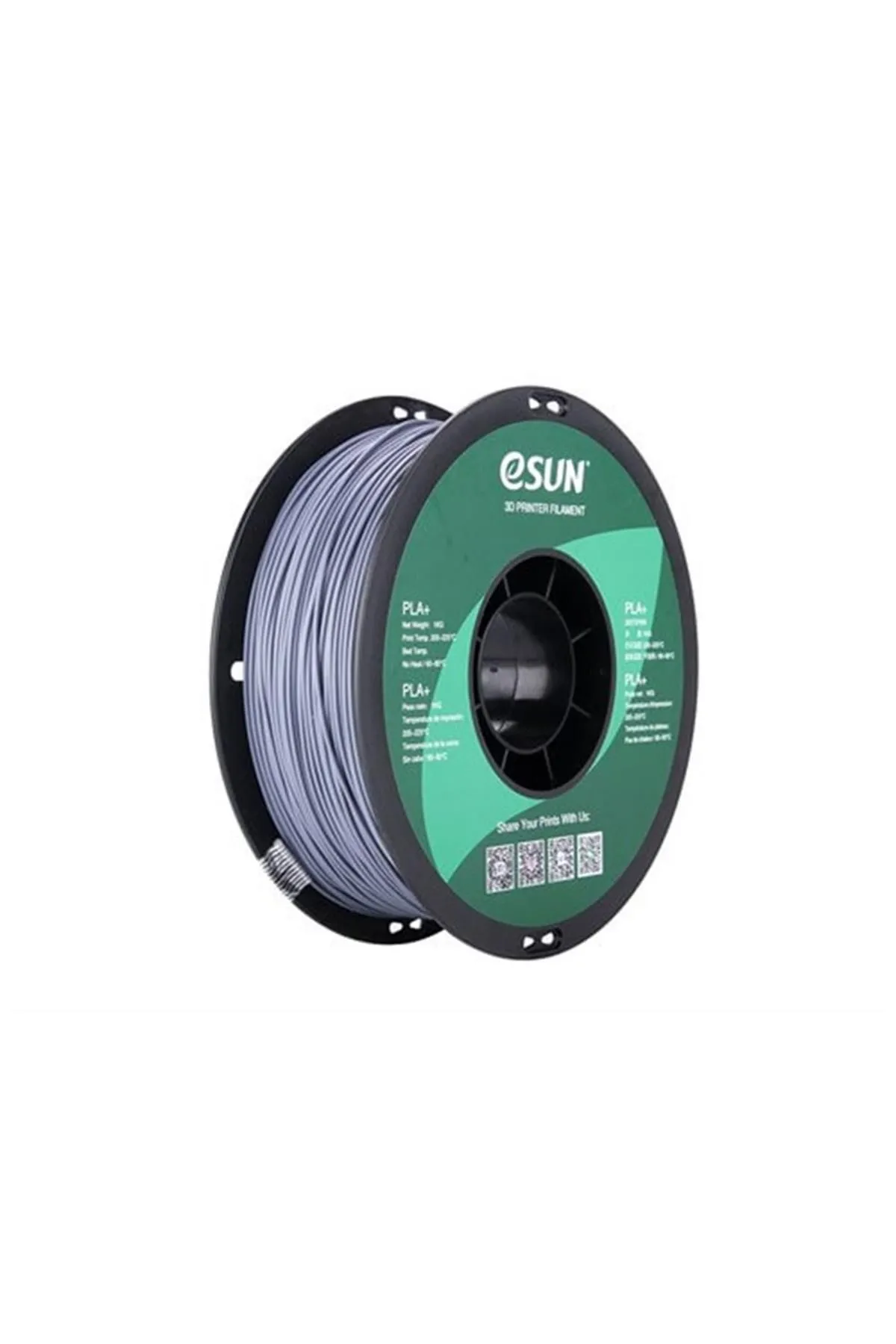 eSun Urhanshop Esun Gri Pla+ Filament 1.75mm 1 Kg Plus