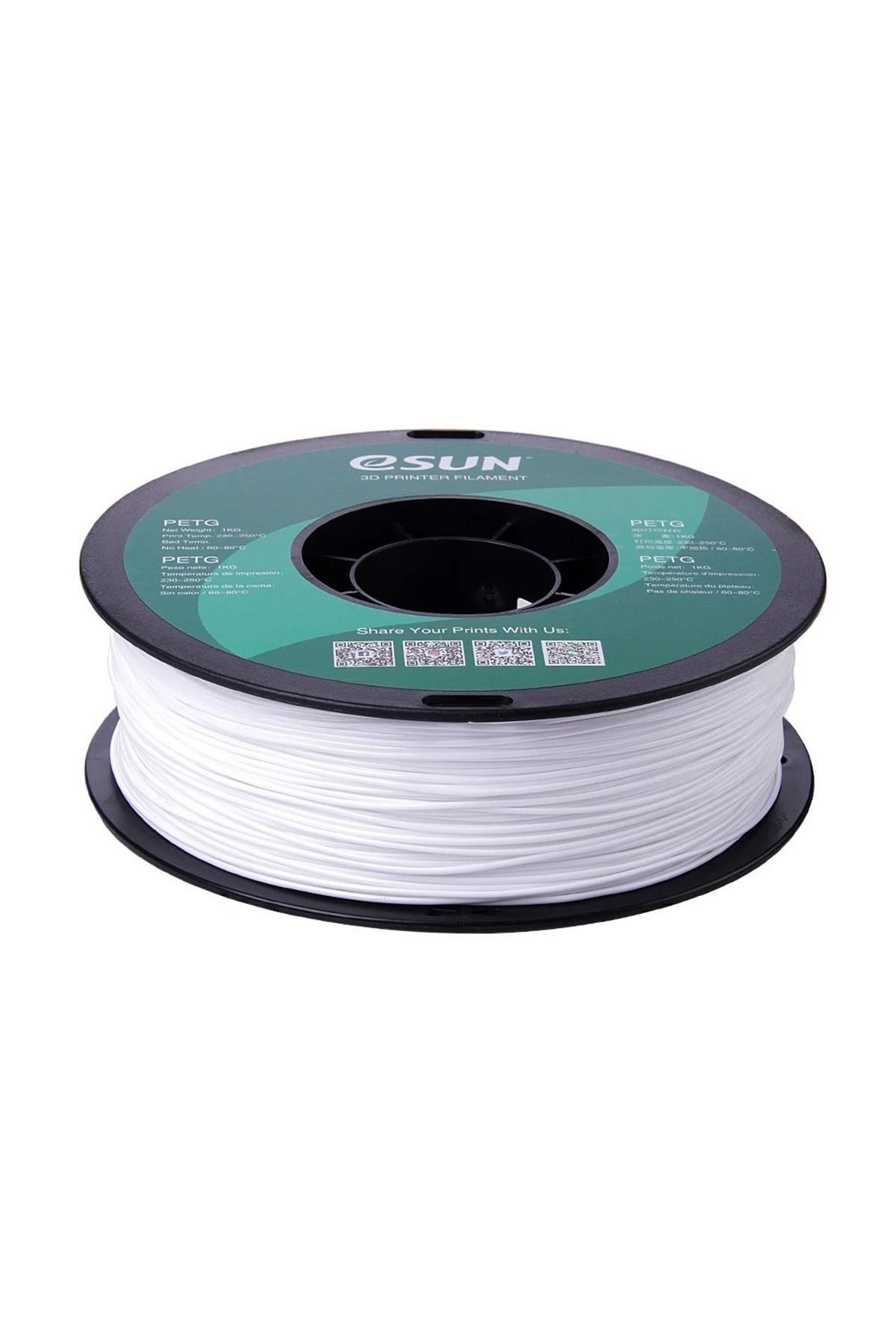 eSun Urhanshop Esun Petg Filament Katı Beyaz 1,75mm 1Kg