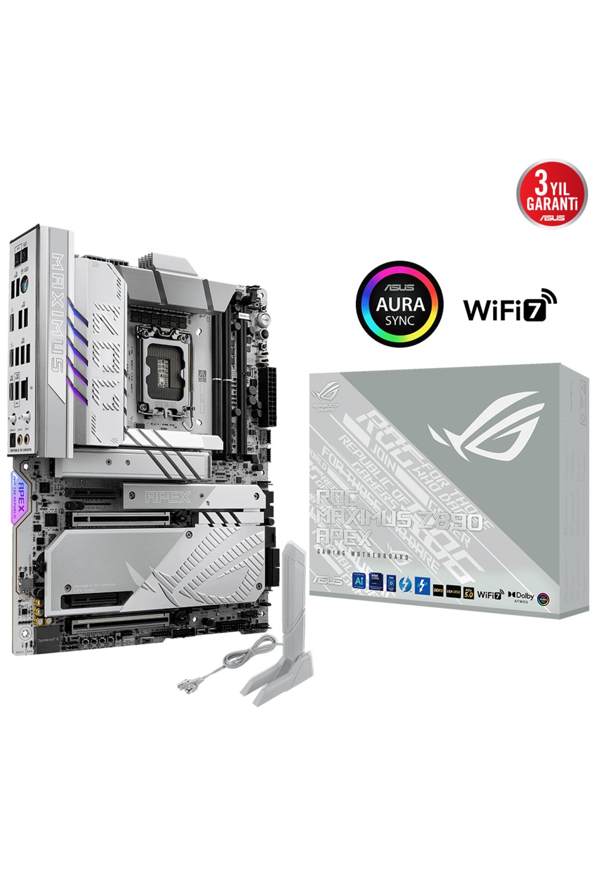 Asus US ROG  Z890 APEX DDR5 6XM2 USB3.2 WIFI7 RGB LAN ATX