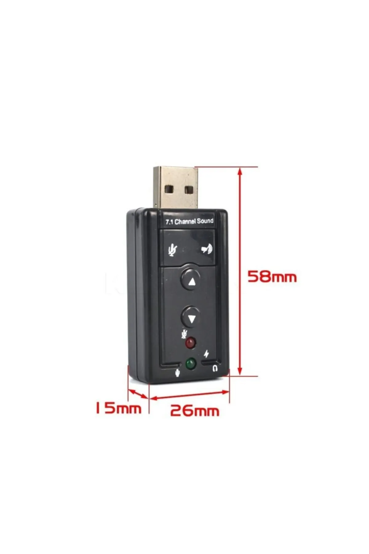 Dark Usb 2.0 7.1 Kanal Çıkış Sağlayan Ses Adaptörü Dk-ac-usc71