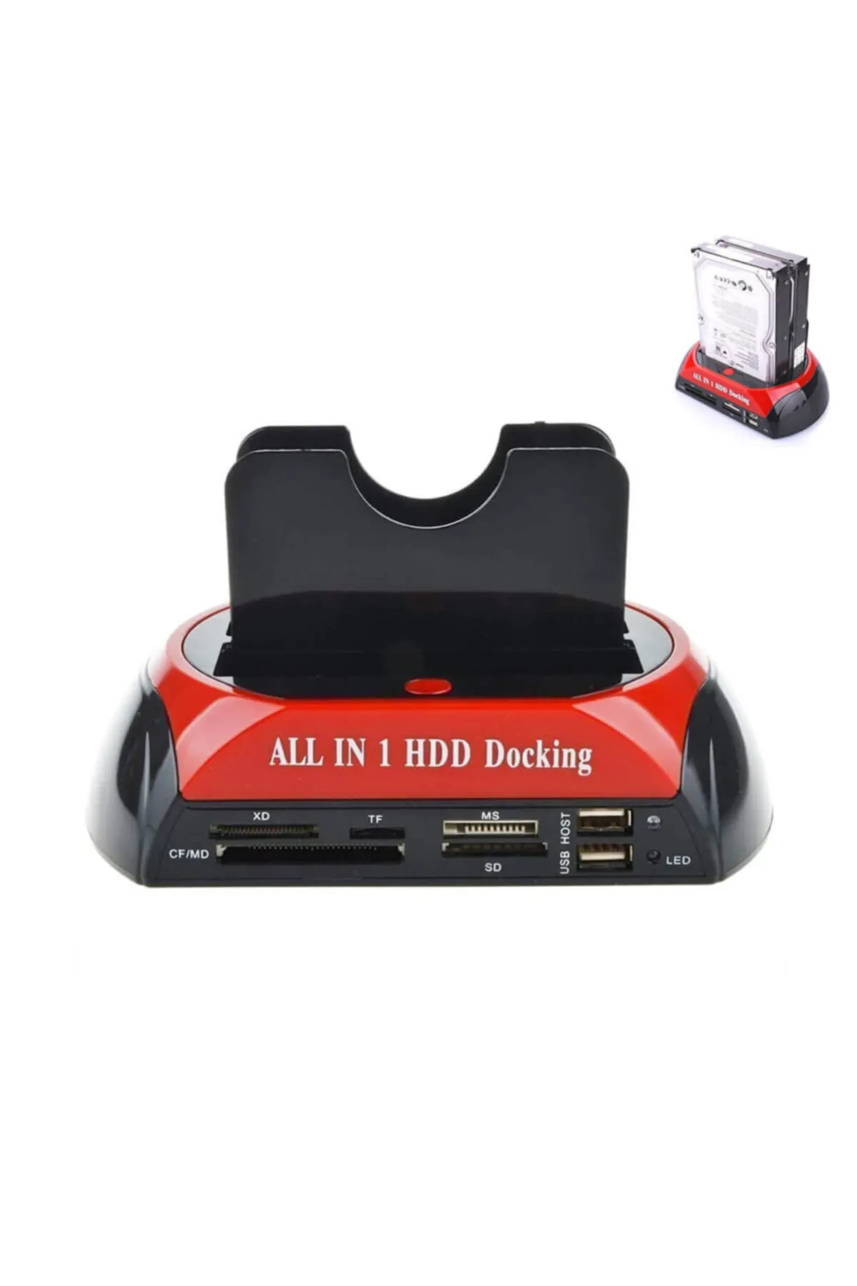 Genel Markalar Usb 2.0 Harddisk Docking - Kart Okuyucu - Hdd Klonlama Ide Sata