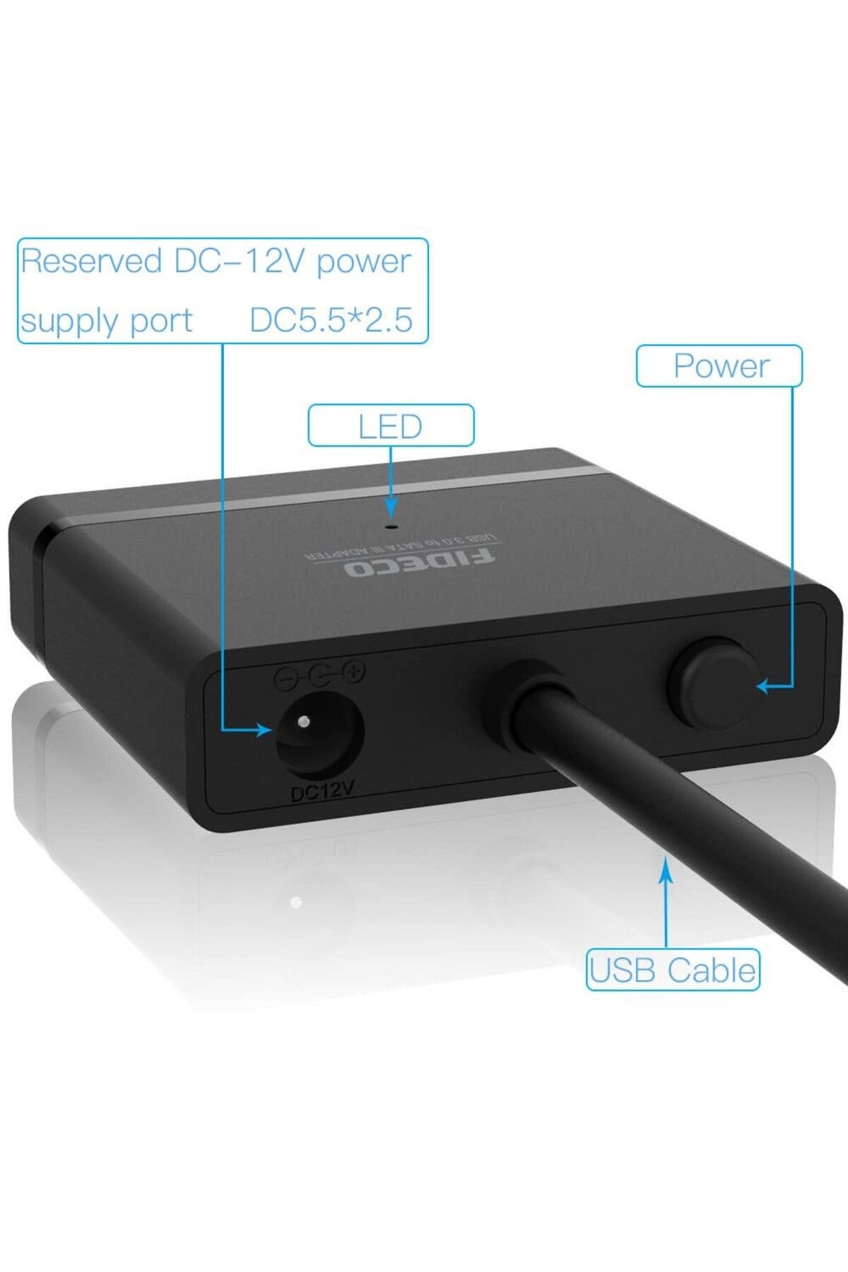 Koodmax Usb 3.0 To 2.5 - 3.5 Inç Sata Hdd Ssd Harddisk Çevirici Dönüştürücü Adaptör Kablosu