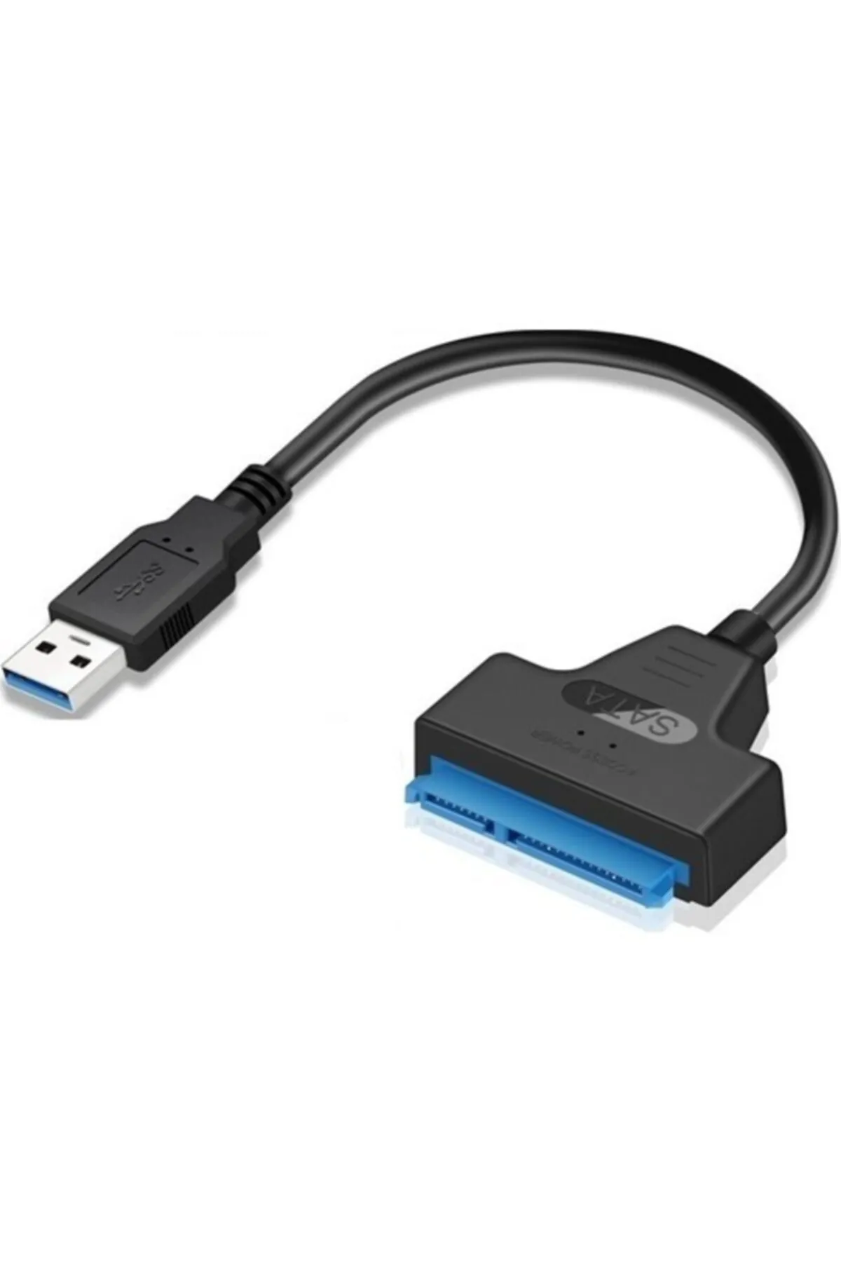 WOZLO Usb 3.0 To 2.5 Inç Sata Çevirici Kablo Hdd Ssd Harddisk Kablosu - Veri Kurtarma + Koruma Kutusu