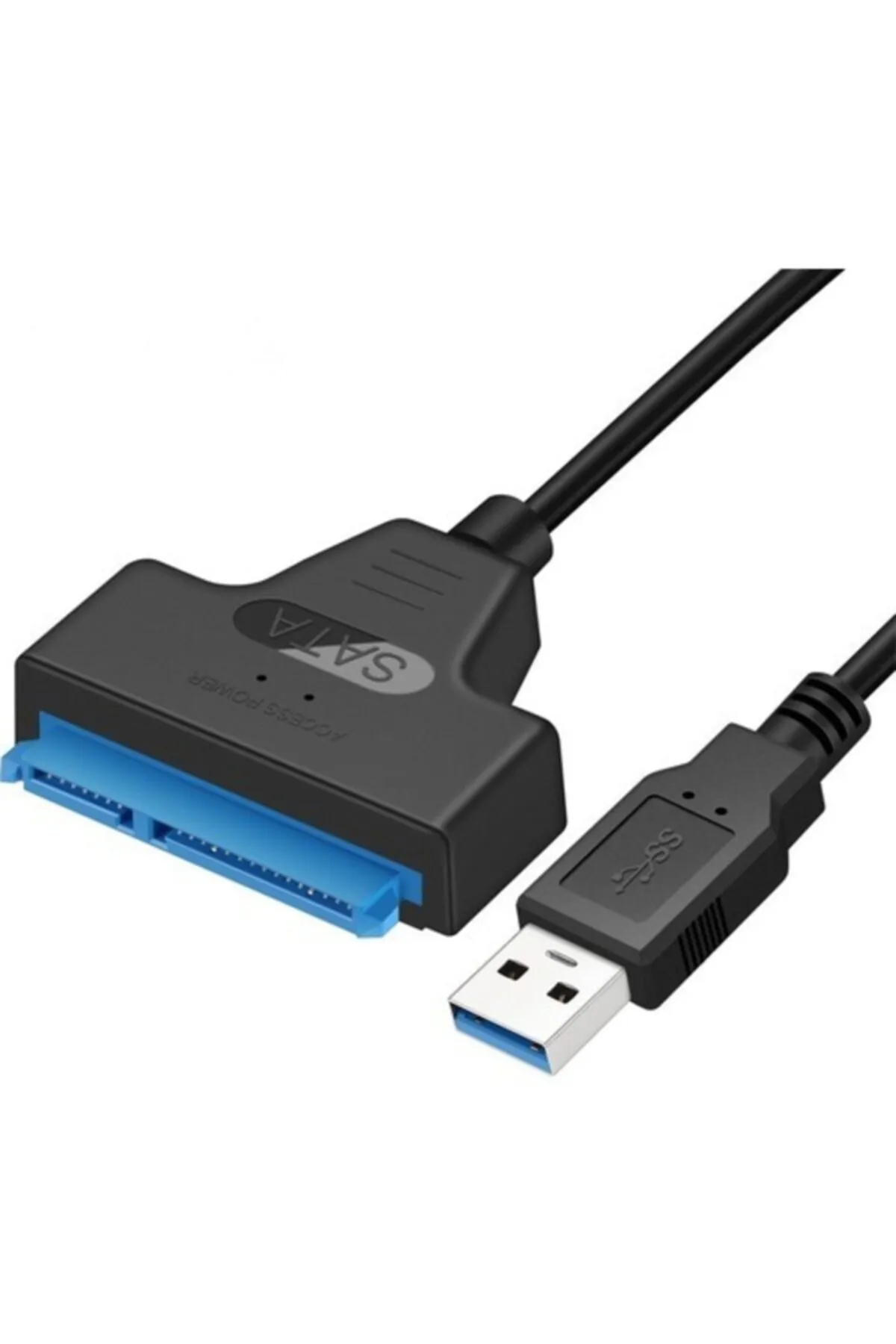 WOZLO Usb 3.0 To 2.5 Inç Sata Çevirici Kablo Hdd Ssd Harddisk Kablosu - Veri Kurtarma + Koruma Kutusu