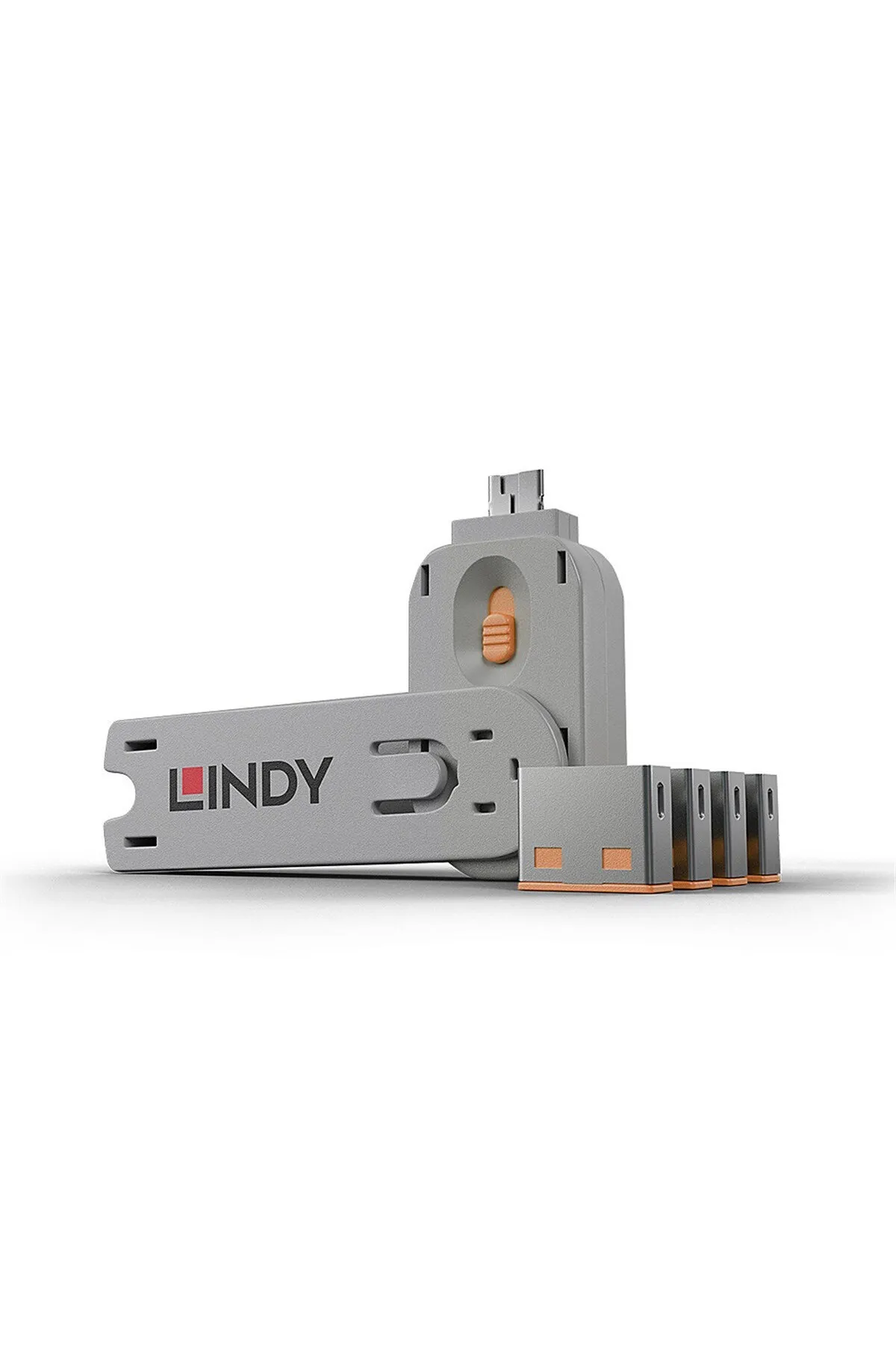 LİNDY Usb A Tip 4 Adet Port Kilidi Ve 1 Adet Anahtar, Turuncu Renk
usb Type A Port Blocker Key - Pack Of 4