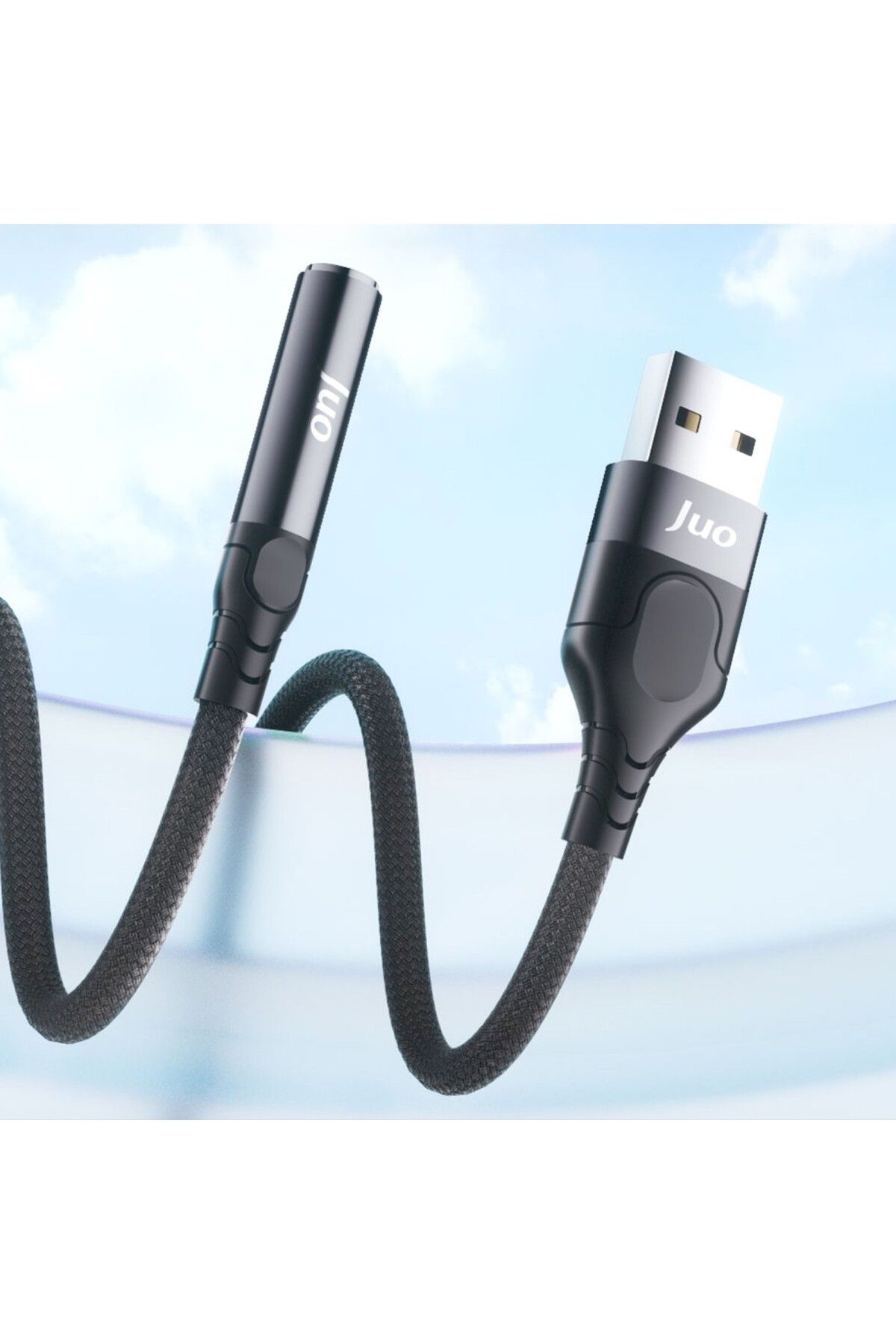 Juo Usb-a To 3.5mm Jack Kulaklık Mikrofon Aux Dönüştürücü Harici Ses Kartı