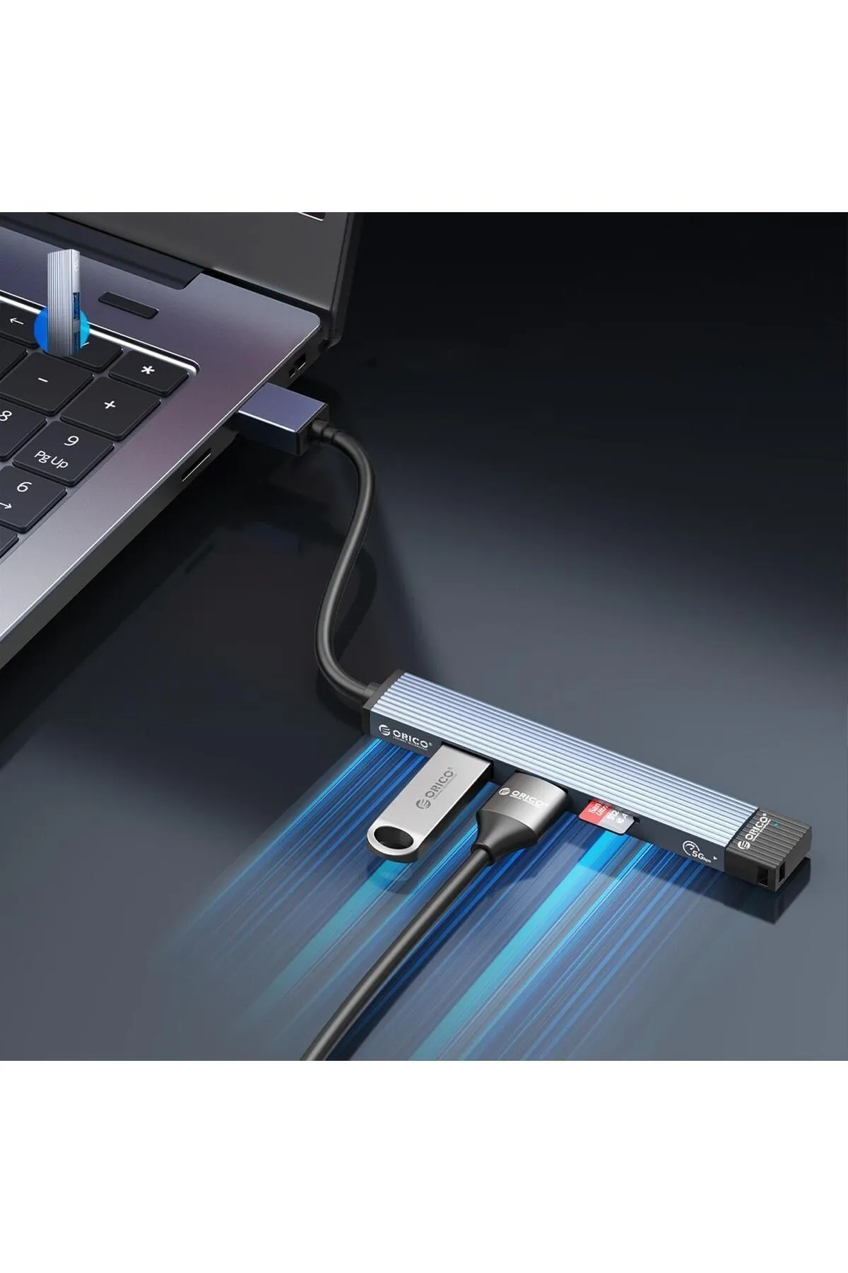 Orico Usb-a To Usb 3.0 Alüminyum Alaşım 4 Portlu Çoklayıcı Hub