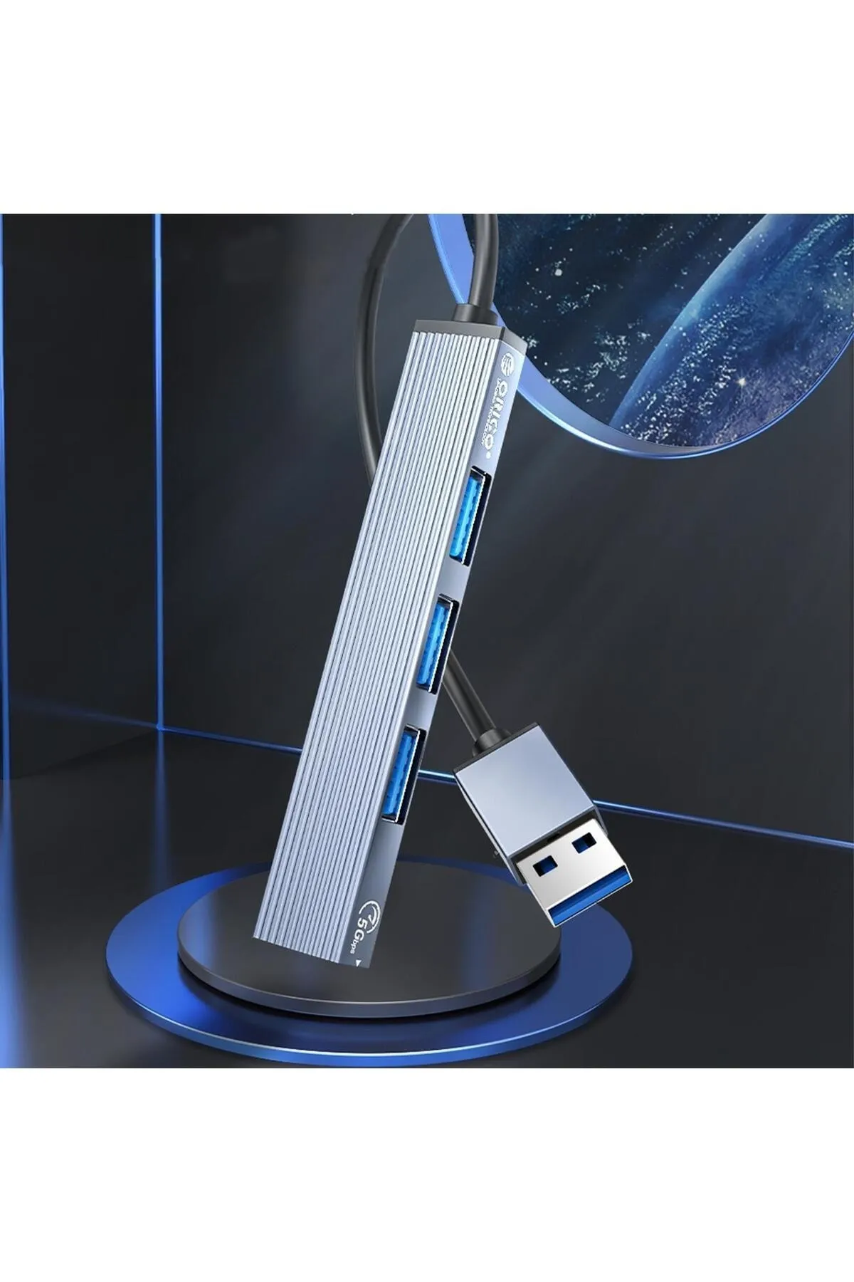 Orico Usb-a To Usb 3.0 Alüminyum Alaşım 4 Portlu Çoklayıcı Hub