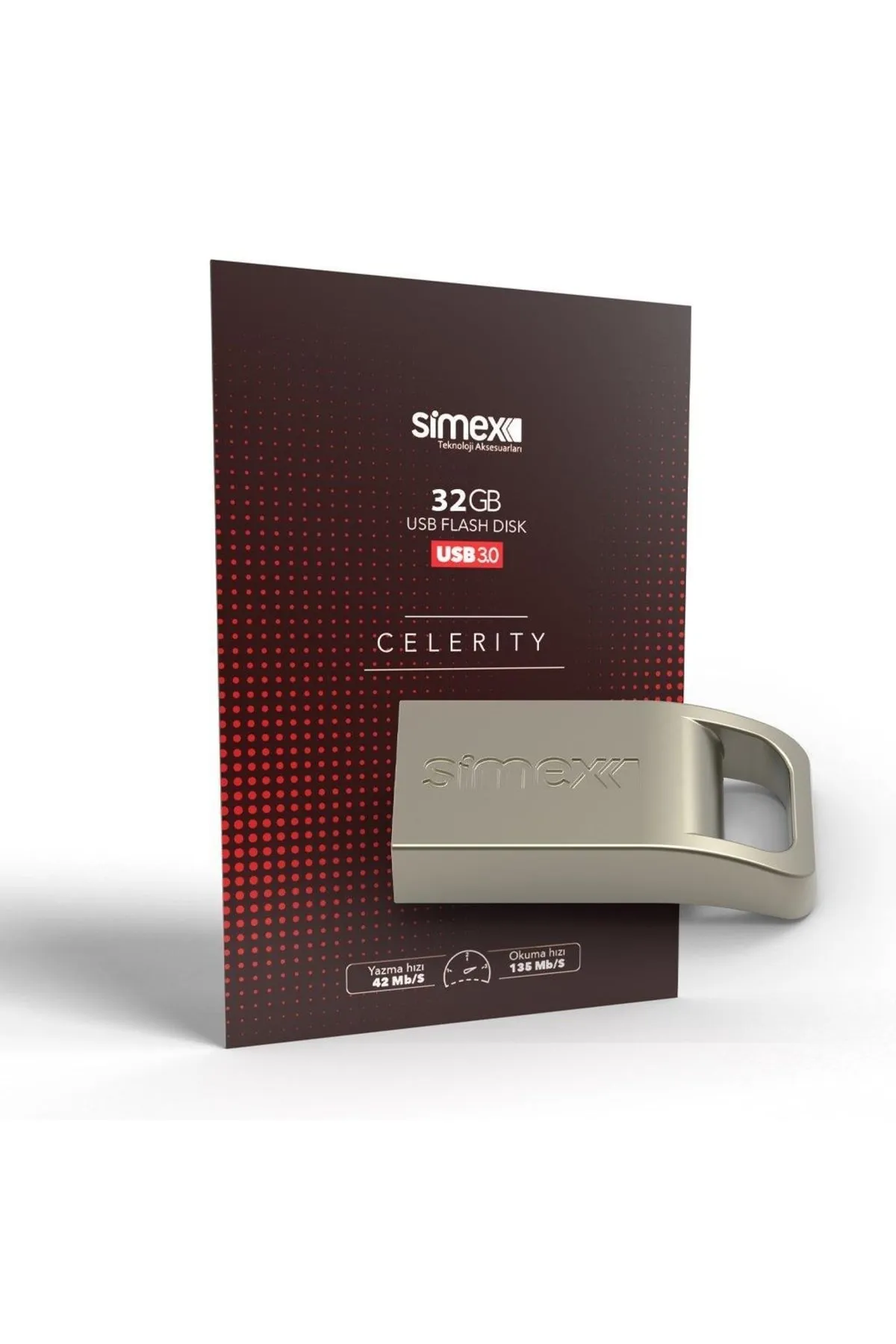 Simex Usb Bellek Su-105 Celerity 3.0 Metal Gri 32gb