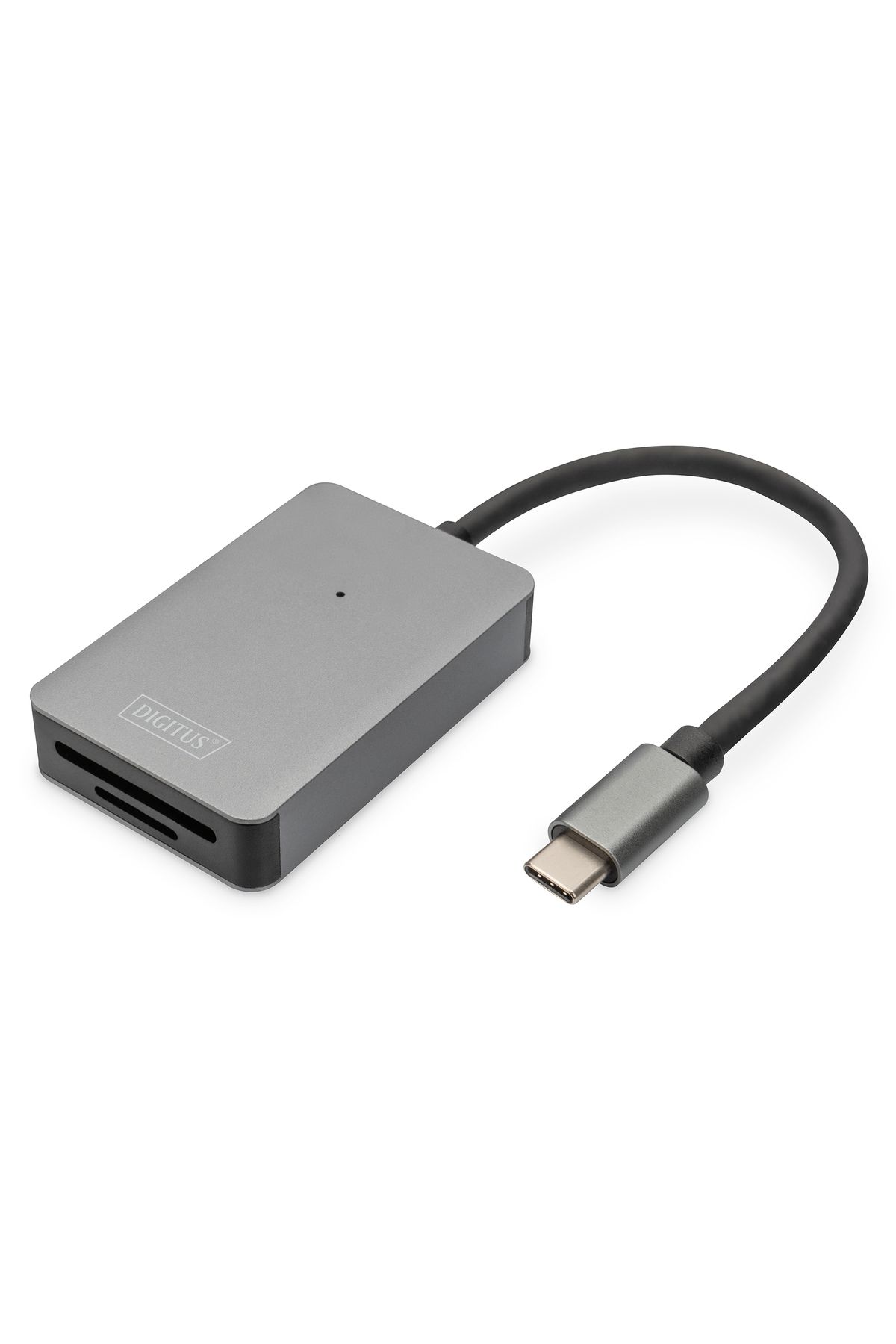 Digitus USB-C Kart Okuyucusu, 2 Port UHS-II SD4.0, TF4.0, 300Mb/s<br>Digitus USB-C Card Reader