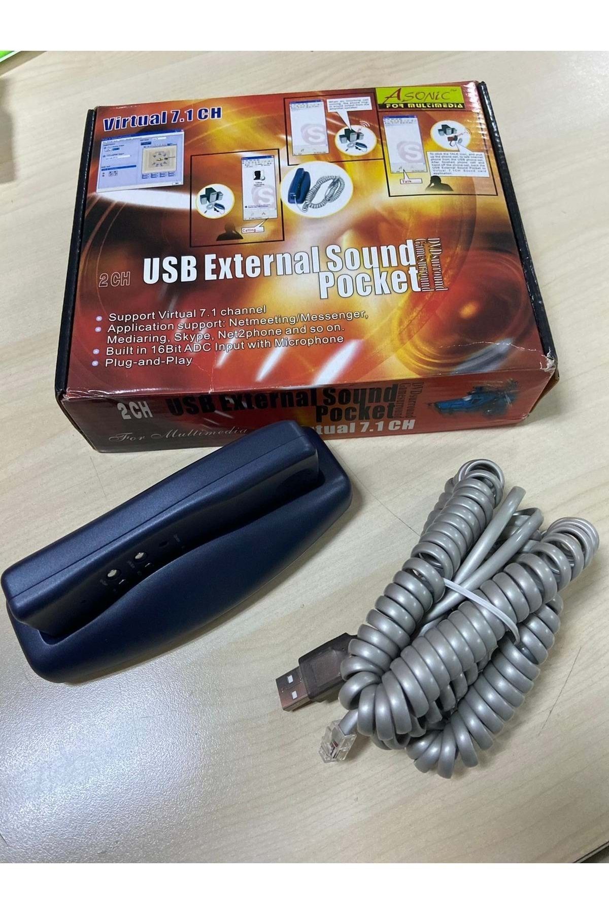 asonic Usb External Sound Pocket Virtual 7.1 Ch A-cm108