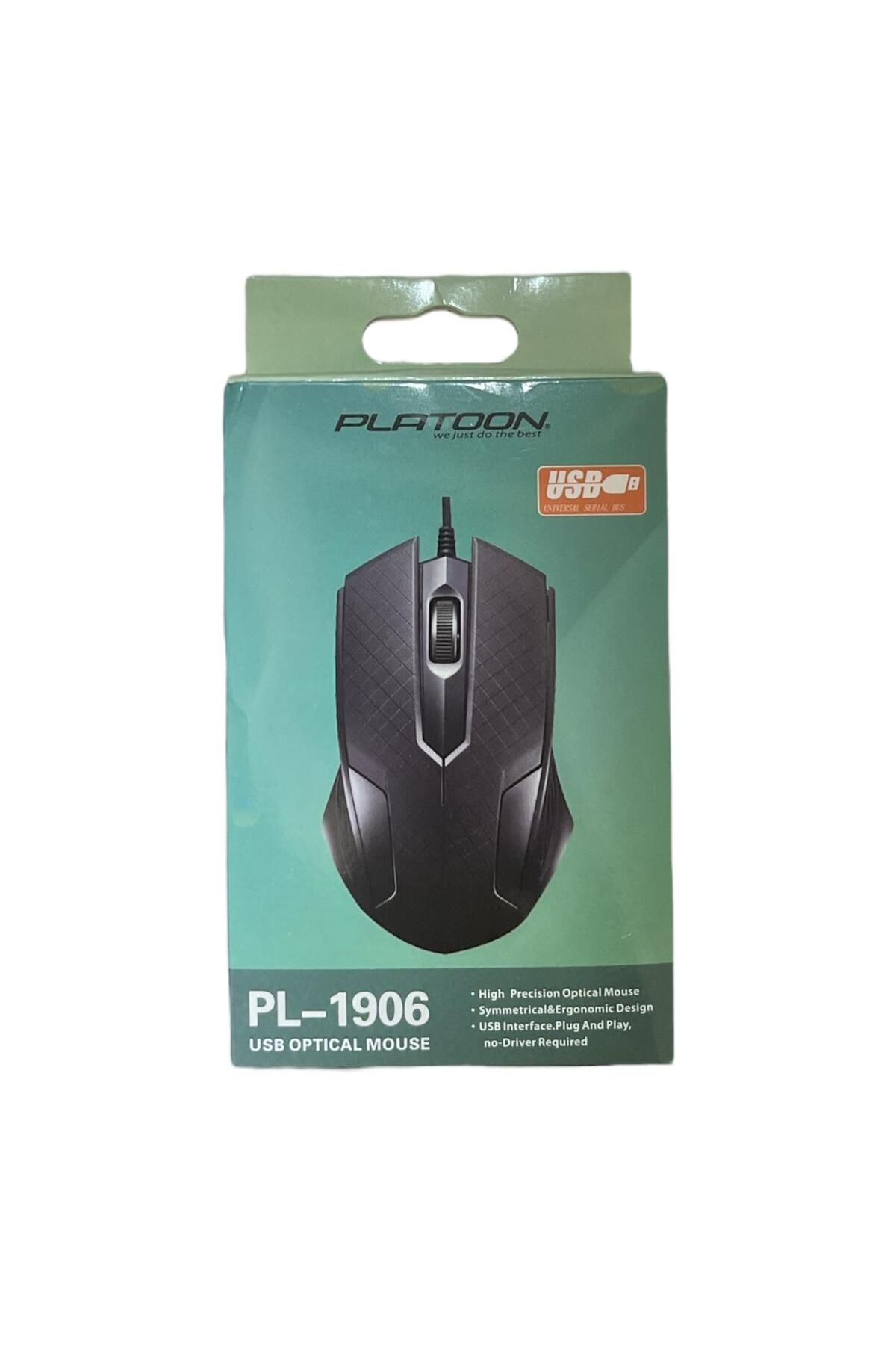 Platoon Usb Girişli Kablolu Optik Mouse Fare