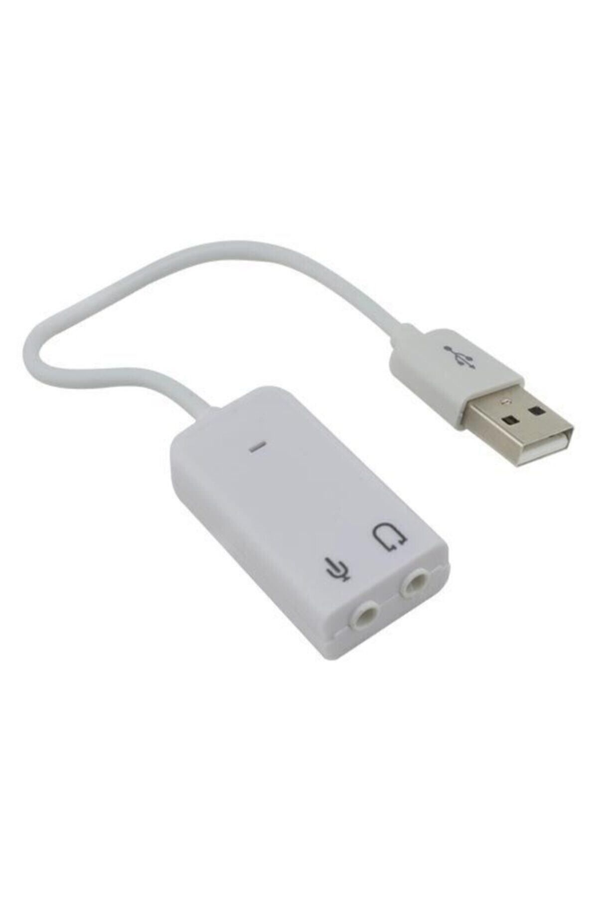 PRIGE Usb Kablolu 7.1 Destekli Beyaz Ses Kartı