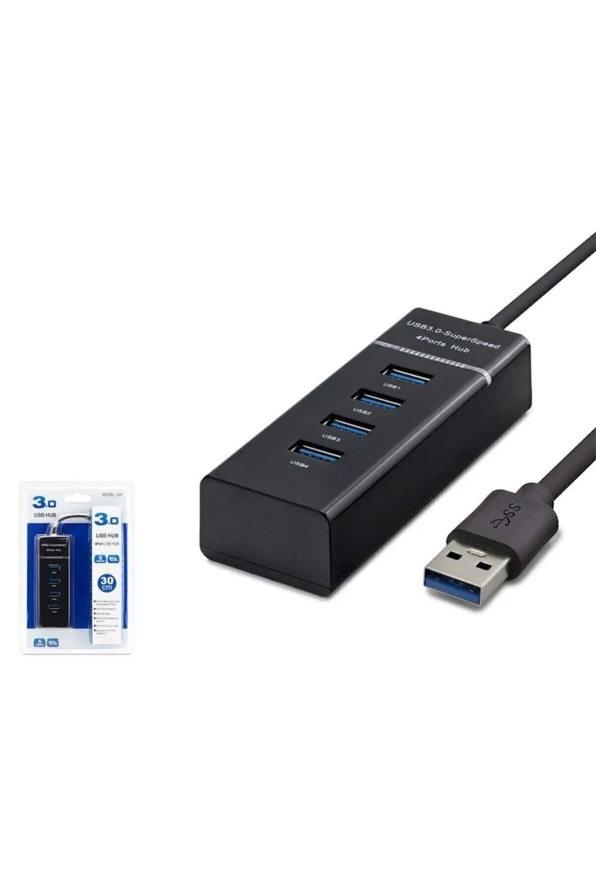 Polygold Usb Çoklayıcı 4 Port Usb Hub 3.0 Işıklı Usb Çoğaltıcı Switch Port