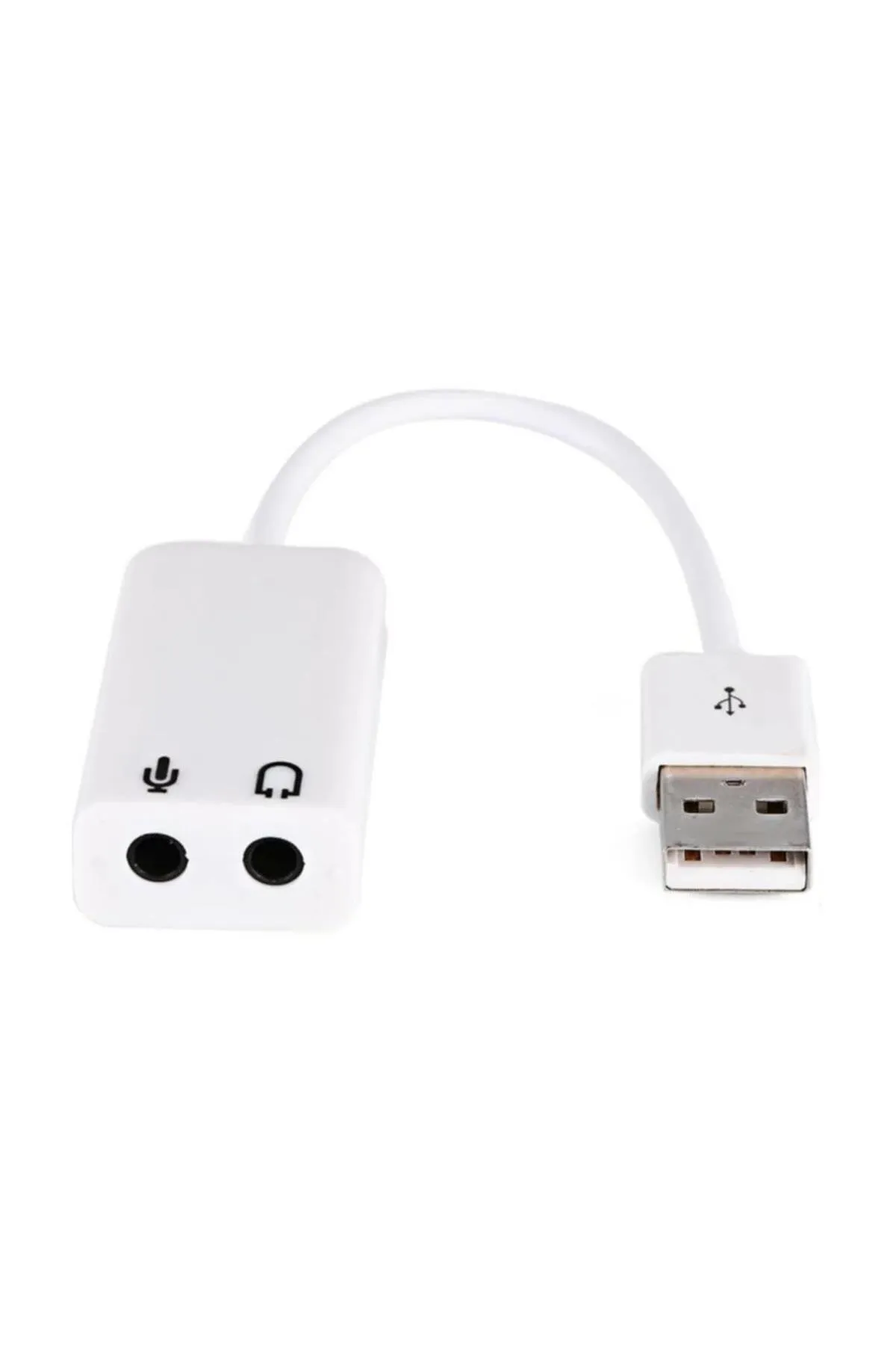 Ancheyn Usb Ses Kartı 7.1 Kanallı 3.5mm Mikrofon Çevirici Dönüştürücü Adaptör Harici Kablolu 4505