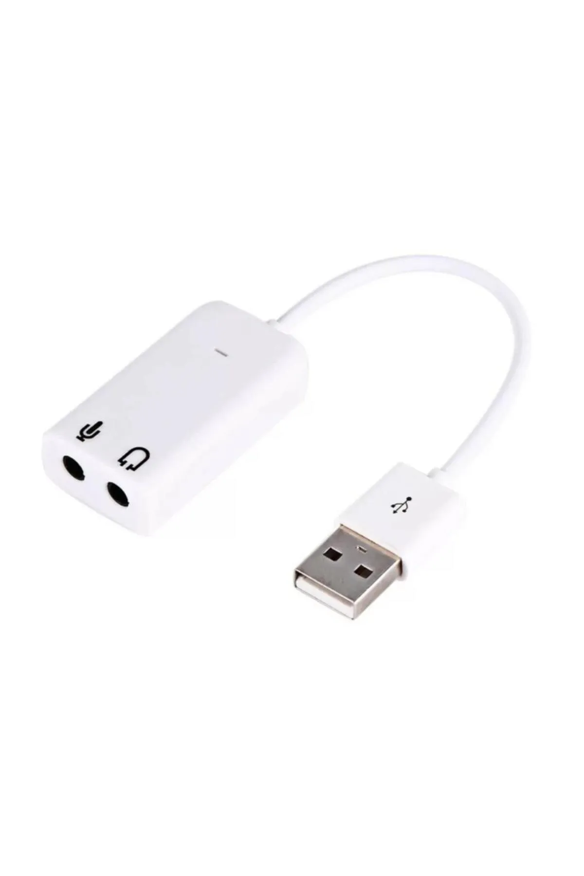 Ancheyn Usb Ses Kartı 7.1 Kanallı 3.5mm Mikrofon Çevirici Dönüştürücü Adaptör Harici Kablolu 4505