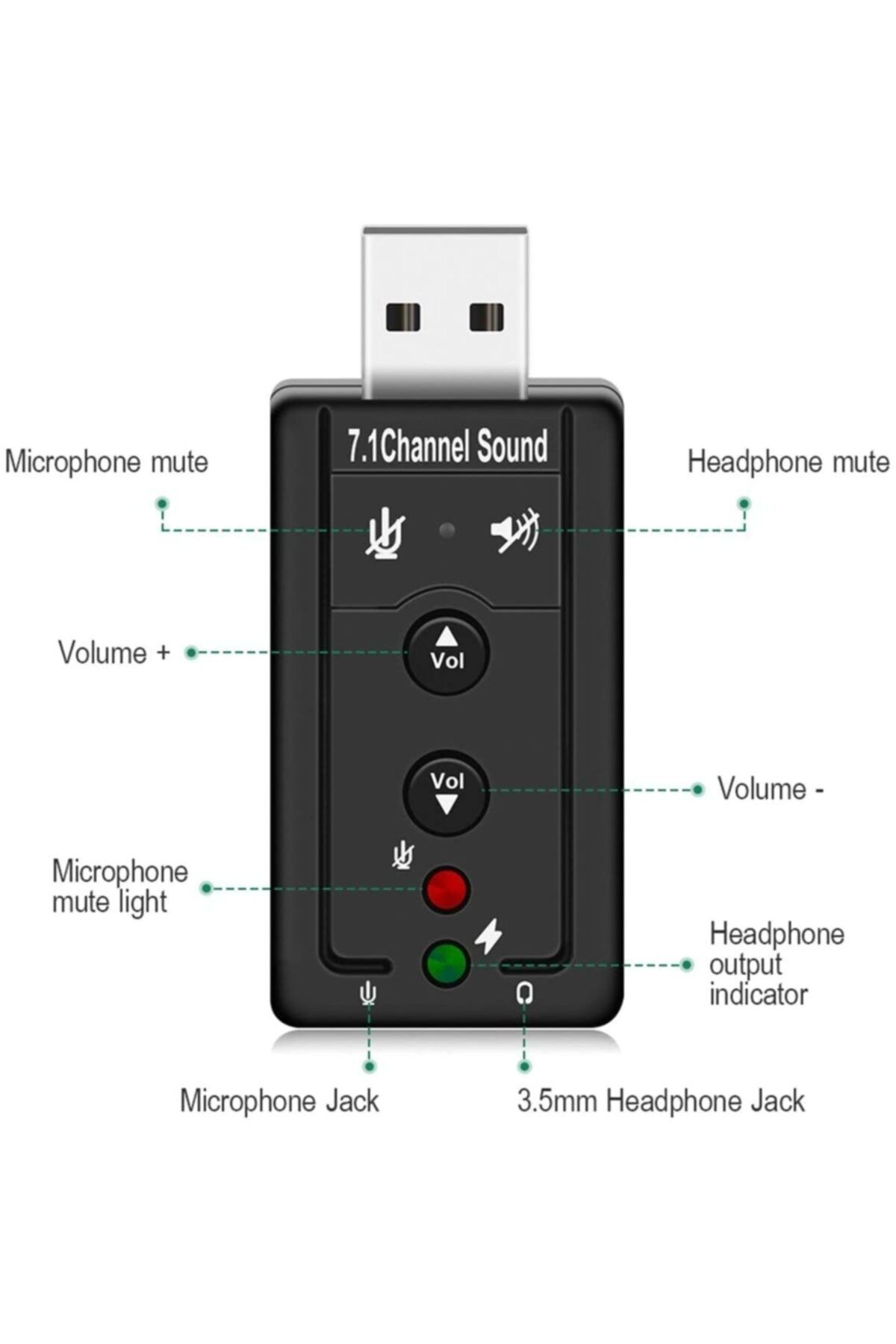 Concord Usb Ses Kartı C-841 7.1