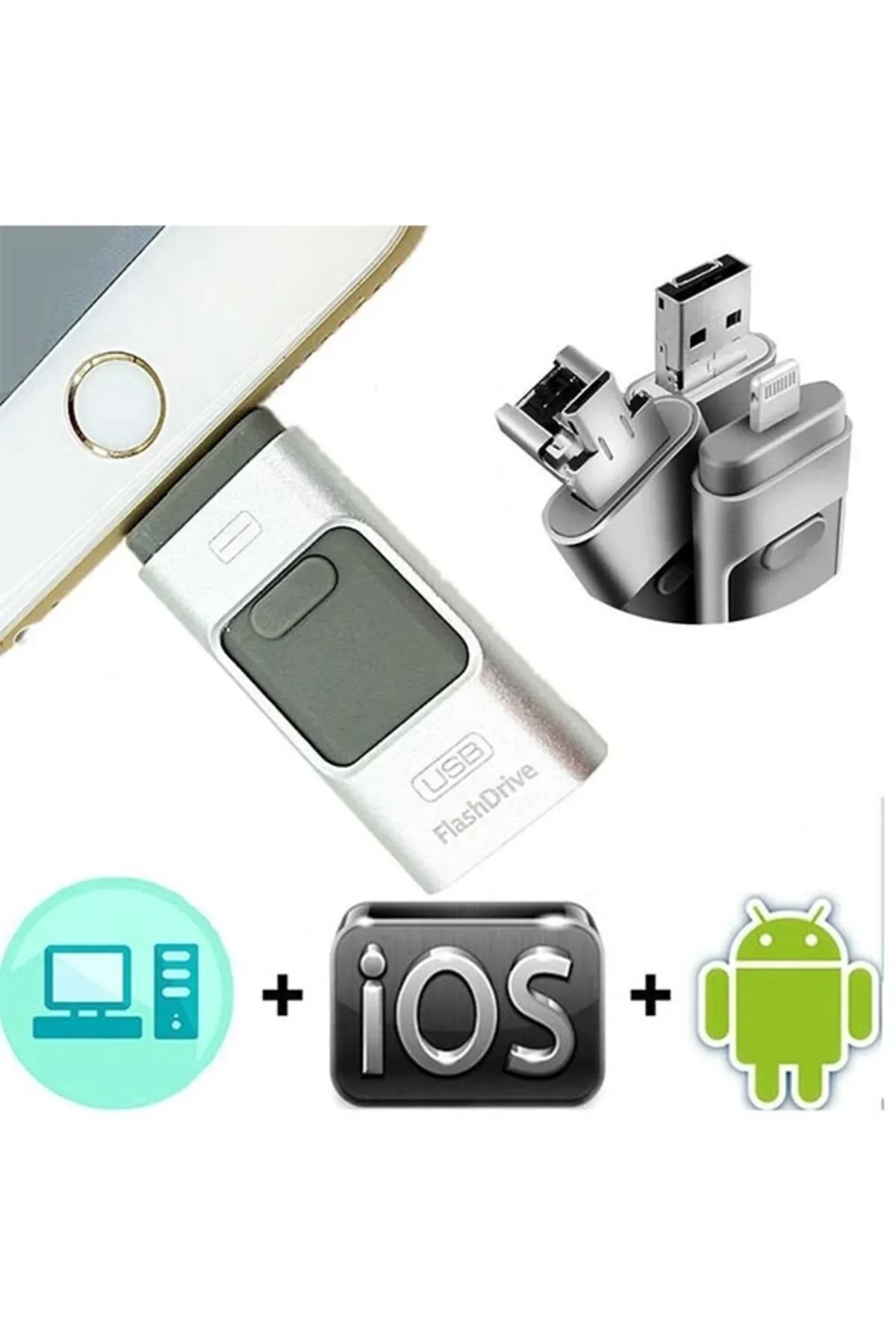 WEKO USB STORER 16 GB IPHONE OTG FLASH BELLEK * IOS/ANDROID/WINDOWS MOBILE