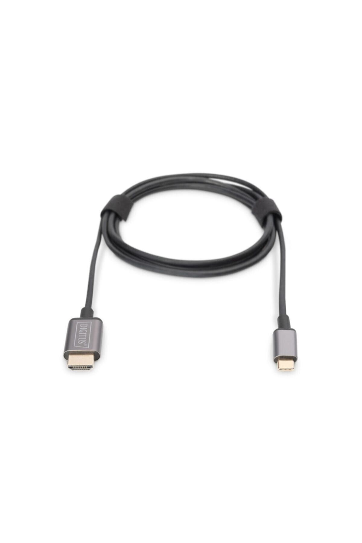 Assmann Usb Type-c- Hdmı Kablo ,4k/30hz, Black, Metal Uç 1,8metre