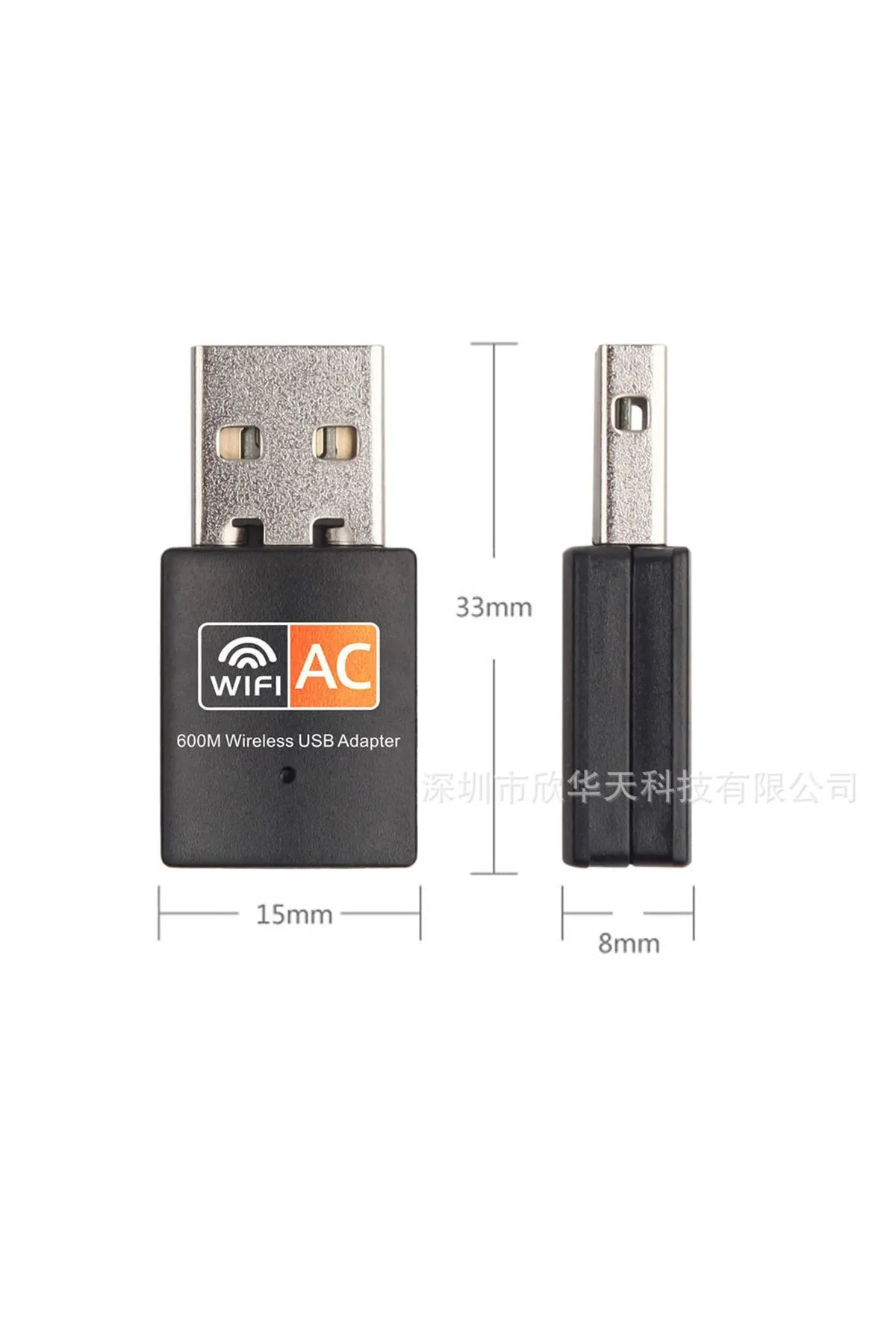 CONOCER Usb Wifi Adaptörü 600mbps Usb Kablosuz Alıcı Dongle Ağ Kartı Masaüstü Güçlendirici Yüksek Kalite