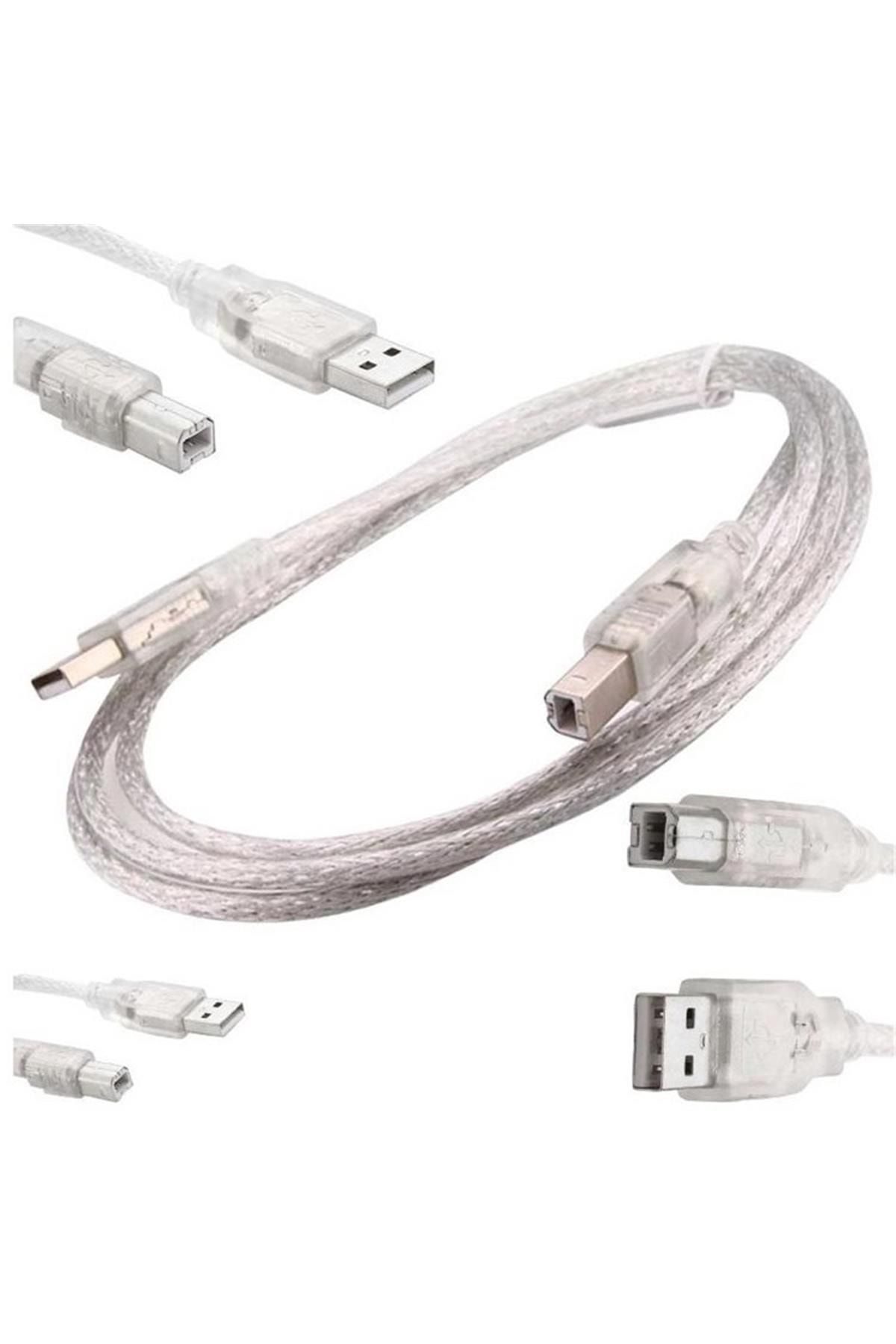 Powermaster Usb Yazıcı Kablosu 1.5 Metre 2.0 V Şeffaf