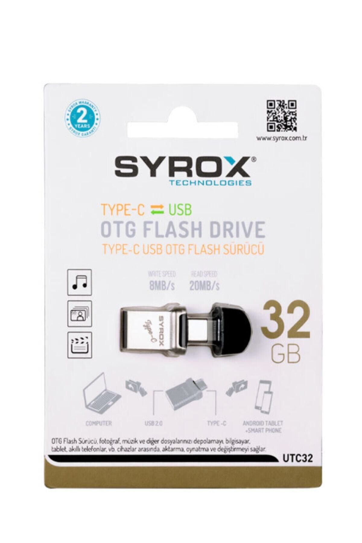 Syrox Utc 32gb Type-c Dual Usb Otg Flash Bellek Syx-utc32