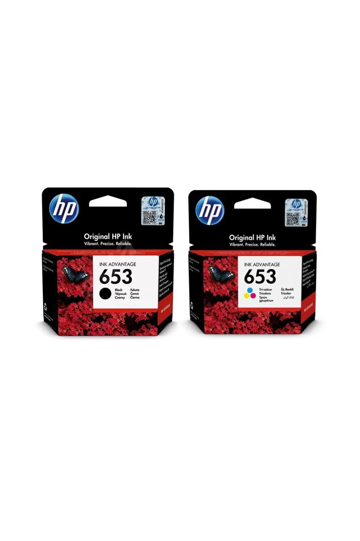 HP uyumlu 653 3ym75ae / 3ym74ae Avantaj Paket Orjinal Kartuş / Deskjet 6075 / 6475