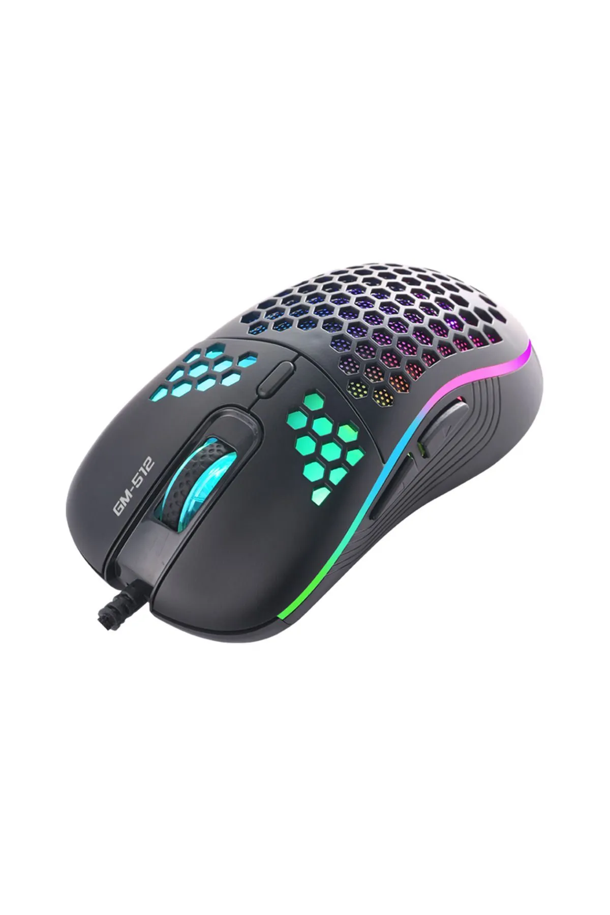 HALKA TEKNOLOJİ Uzun Ömrlü GM-512 İş Ve Oyun Uyumlu Bal Peteği Desenli Mouse