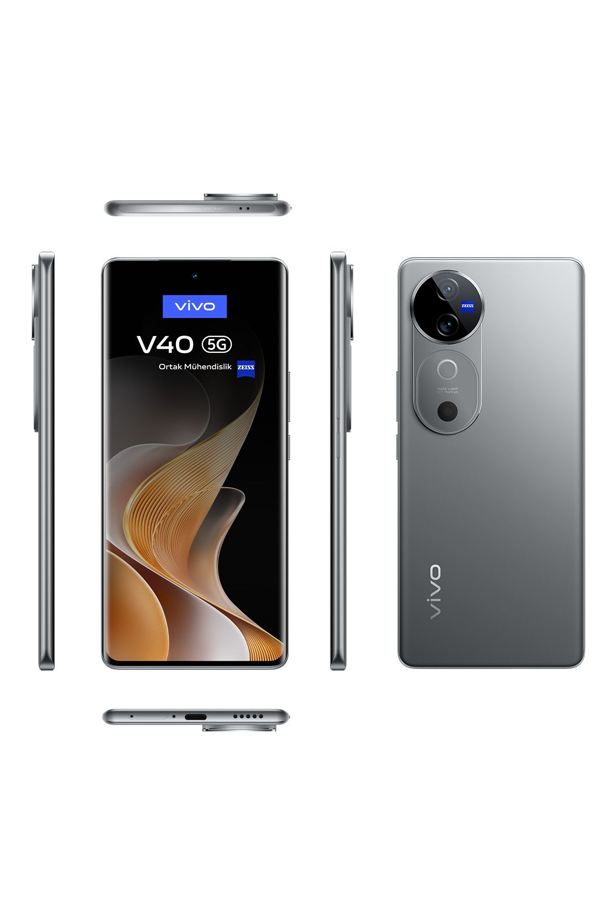 Vivo V40 5G 256 GB 12 GB Ram Titanyum Gri Cep Telefonu(vivo Türkiye Garantili)