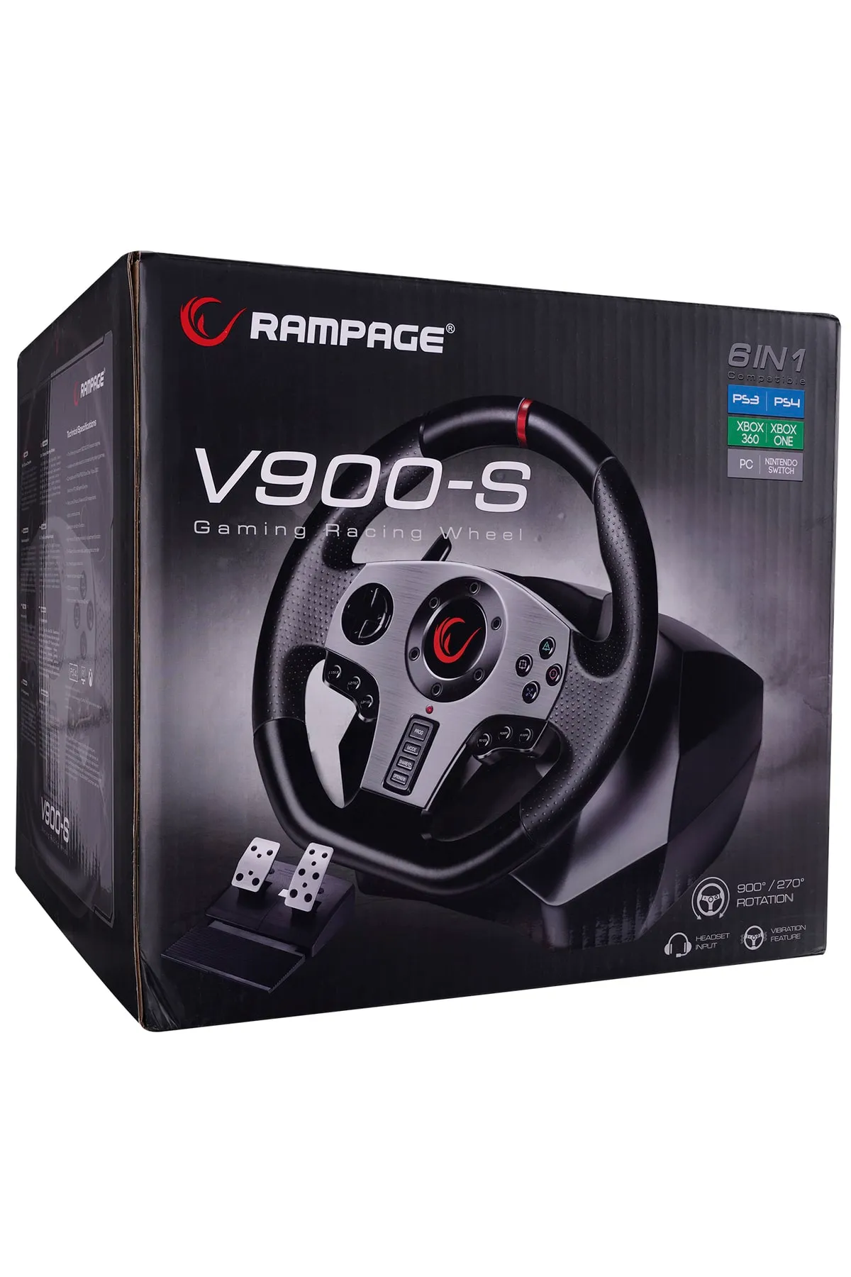 Rampage V900-S PS3/PS4/PC/XBOX Pedallı Gaming Oyuncu Direksiyon