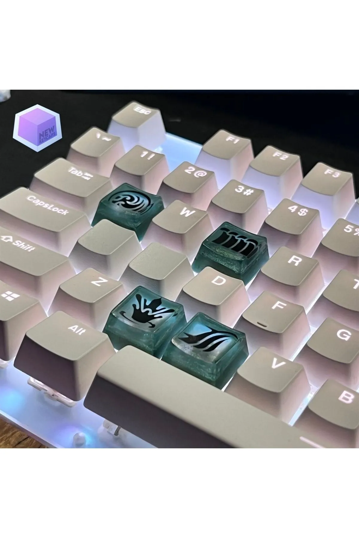 New Keycaps Valorant Harbor Tuşları Q-e-x-c Mekanik Klavye Tuşu Artisan Keycaps