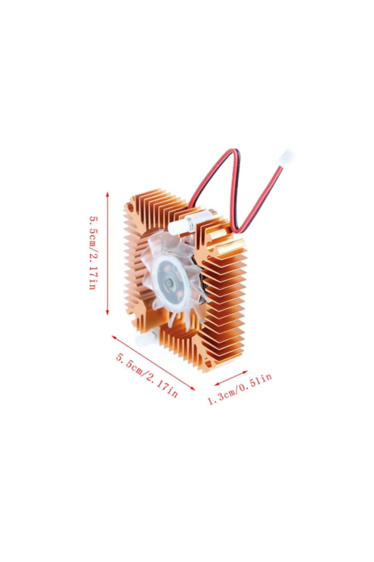 Vigor Vga Fan Ekran Kartı Fanı Geçmeli Kare Soğutucusu Vga Sessiz 5v Fan 55*55*13mm