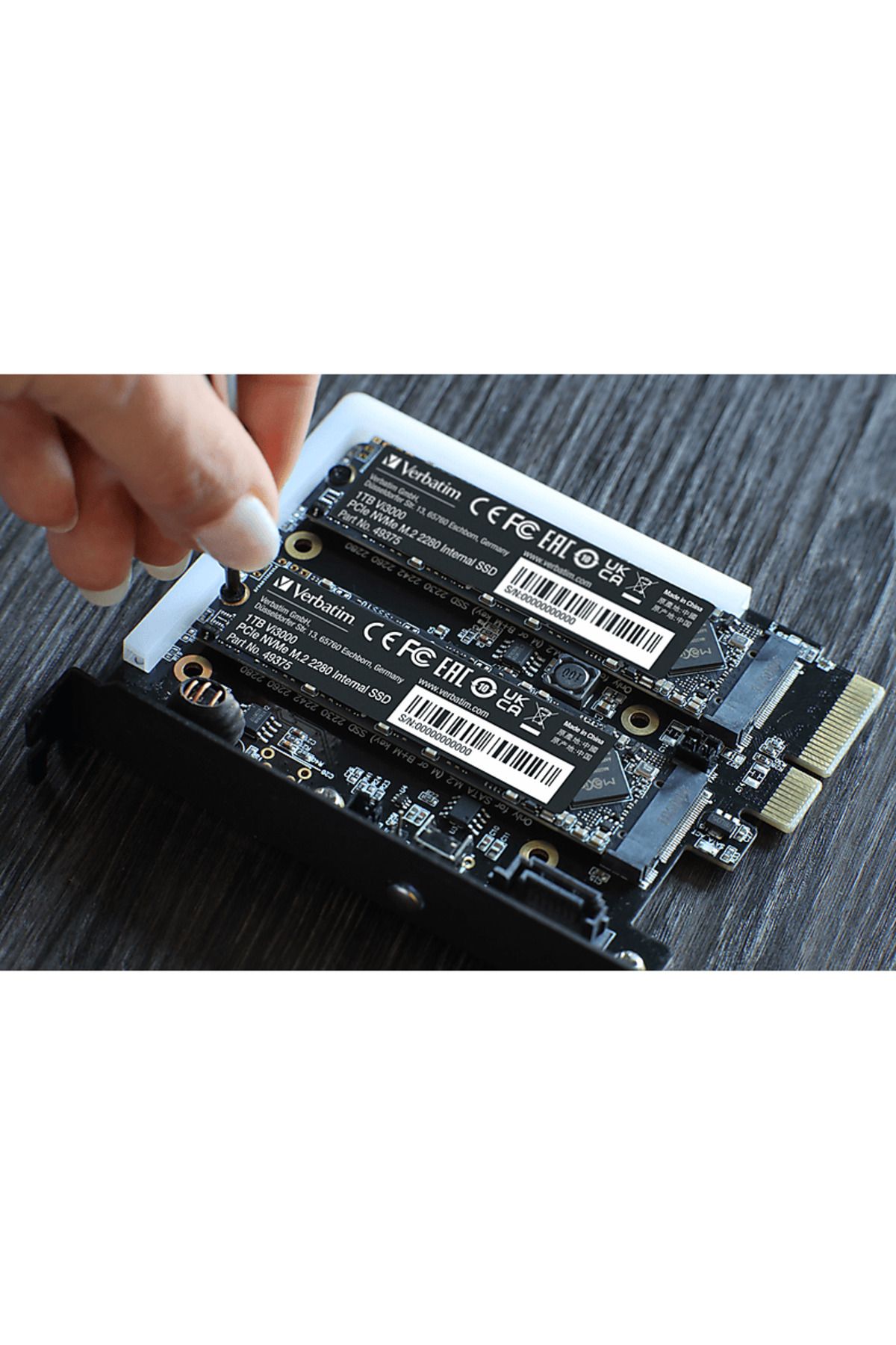 Verbatim Vi3000 Internal PCIe NVMe M.2 GEN3 3300MB Okuma 3000MB Yazma 1 TB Dahili SSD Siyah