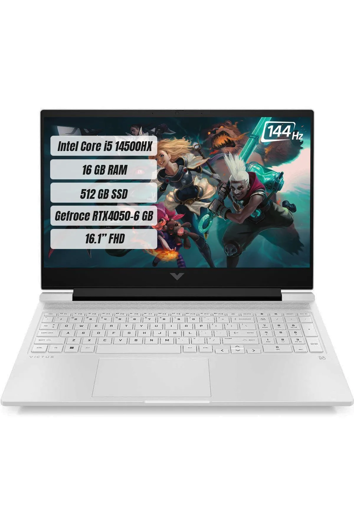 HP Victus 16-r1077nt Intel Core I5 14500hx 16 Gb 512 Gb Ssd Rtx4050-6gb Freedos 16.1" Fhd 144 Hz Taş