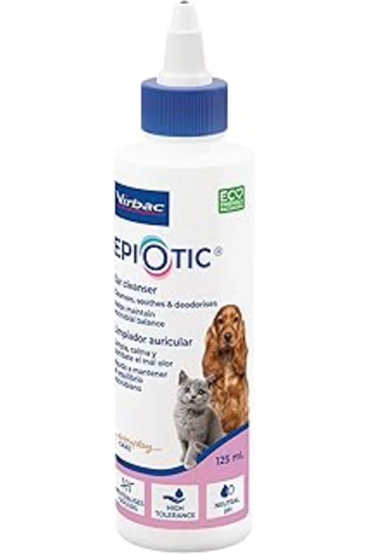 Cepahir Virbac - Köpekler Ve Kediler Epi Otic 125Ml Için Kulaklık Temizleme Çözümü